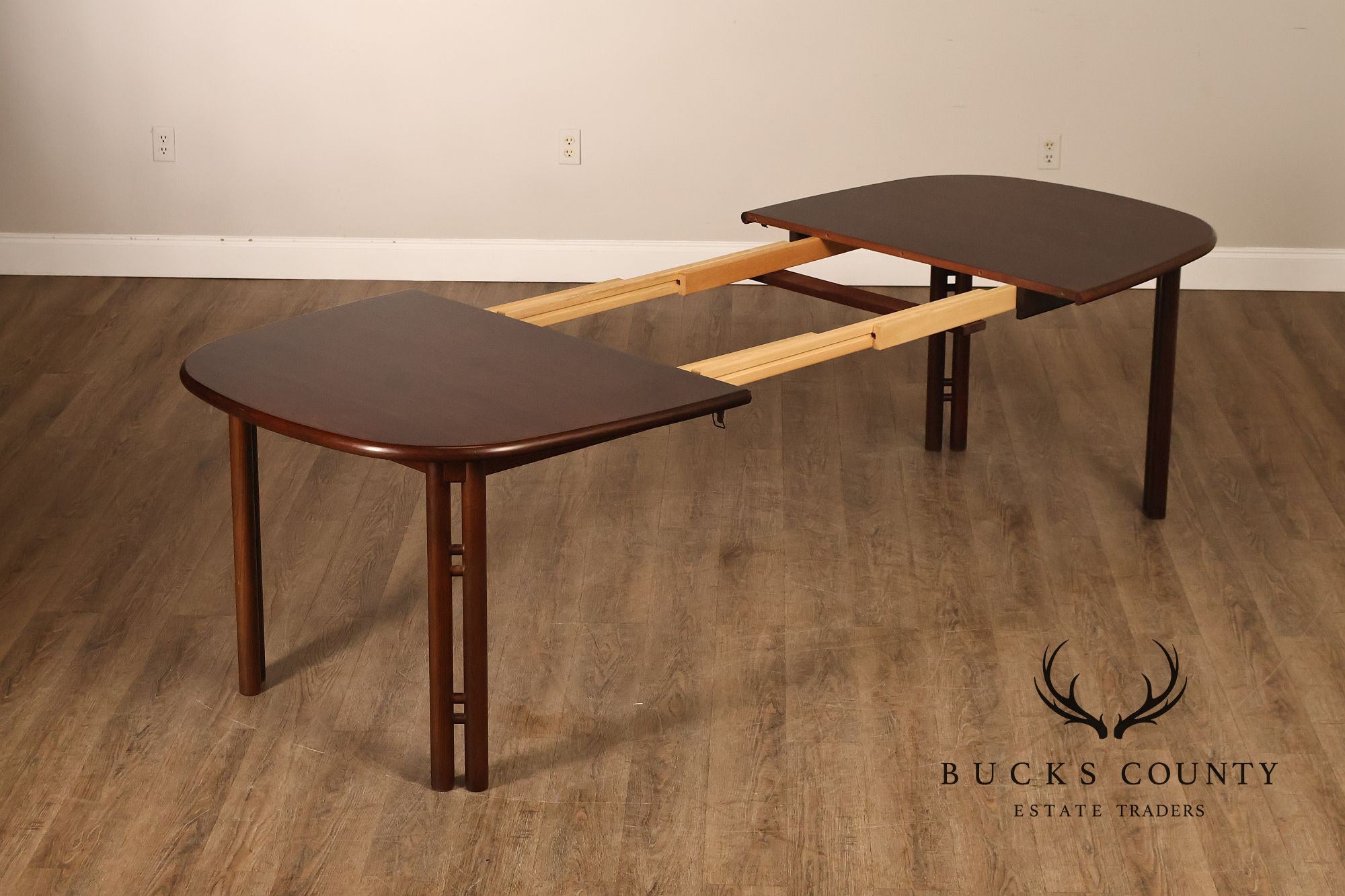Danish Modern Rosewood Extension Dining Table With Two Leaves By Boltinge