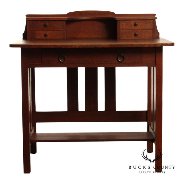Stickley Brothers Antique Mission Oak Postcard Writing Desk