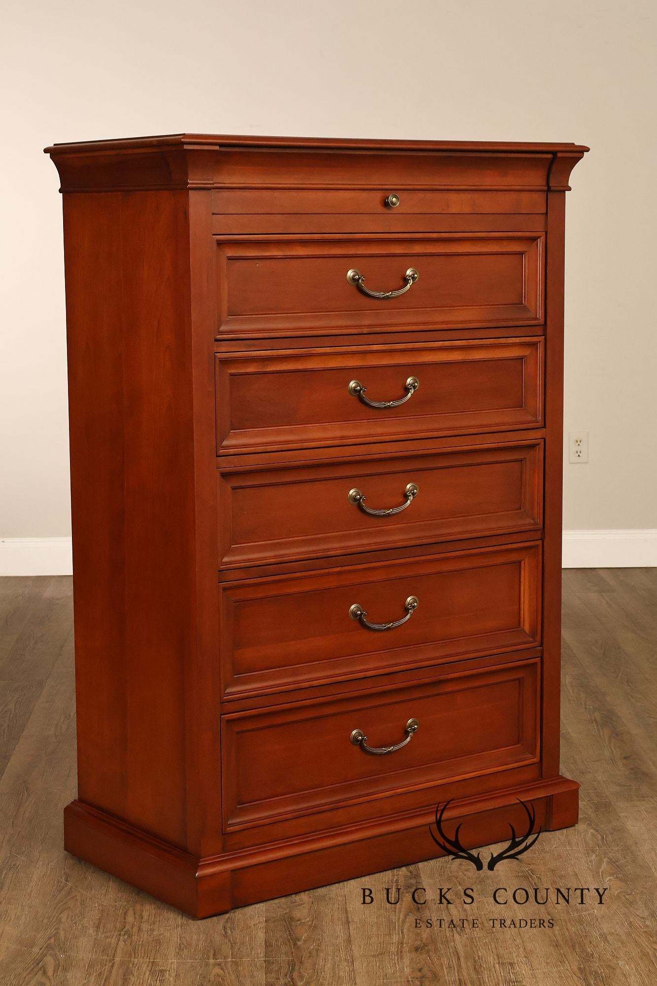 Ethan Allen 'Medallion' Cherry Tall Chest of Drawers