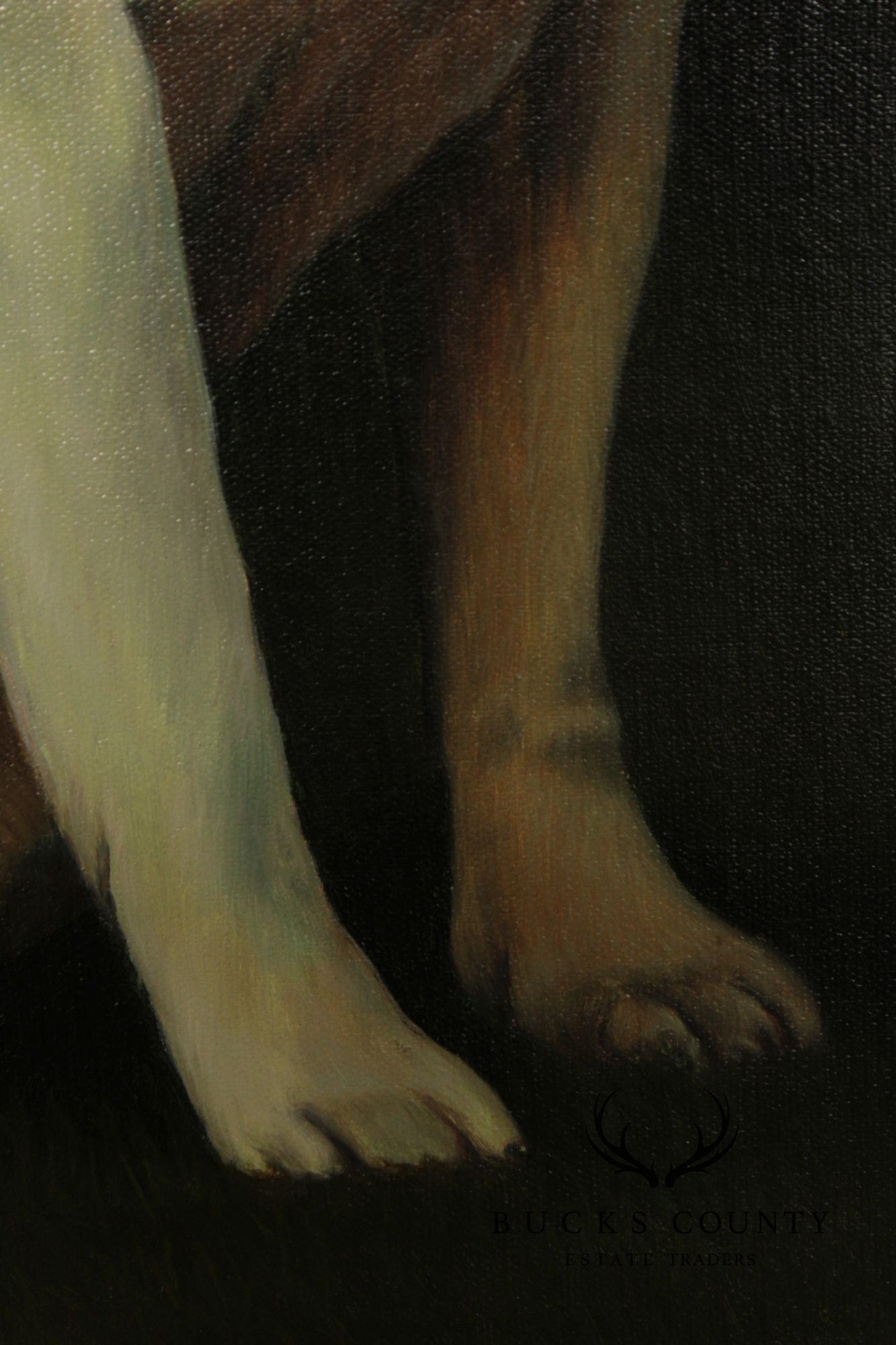 Van Webber Oil Painting, Jack Russell Terrier