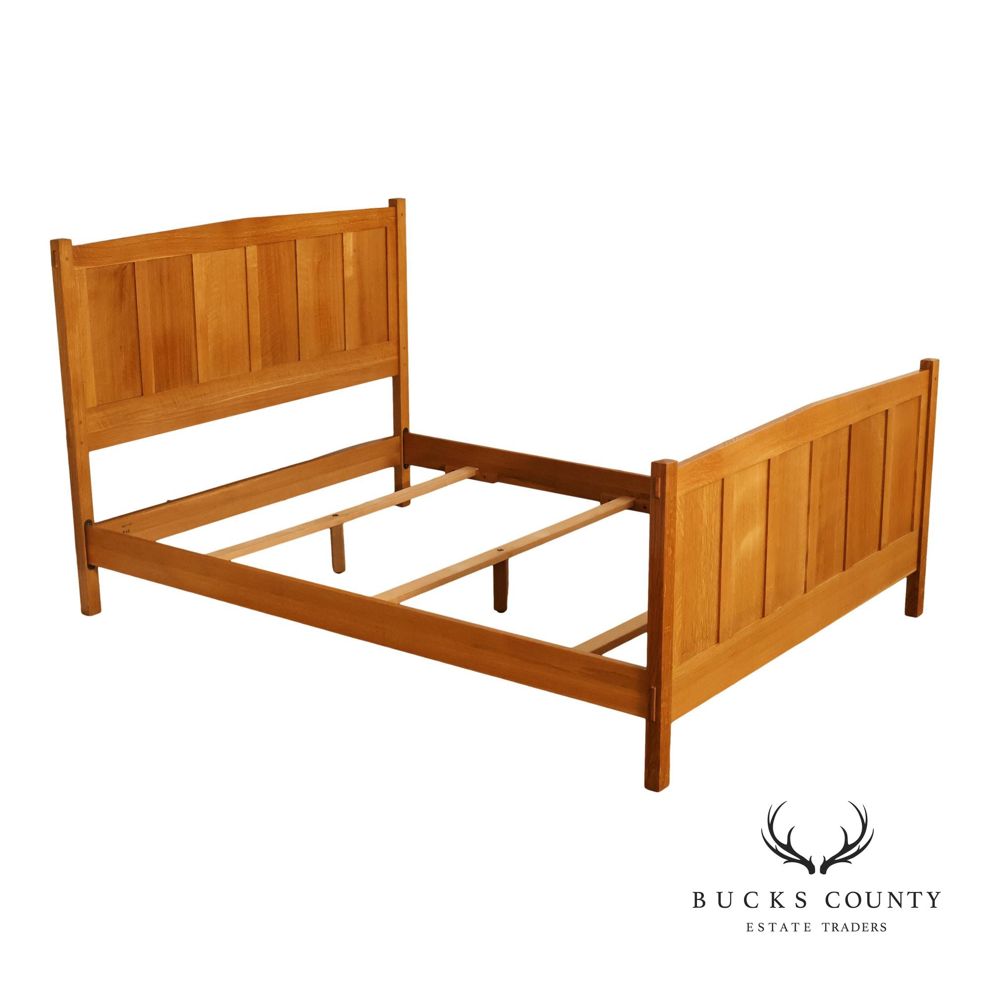 Stickley Mission Collection Oak Queen Panel Bed