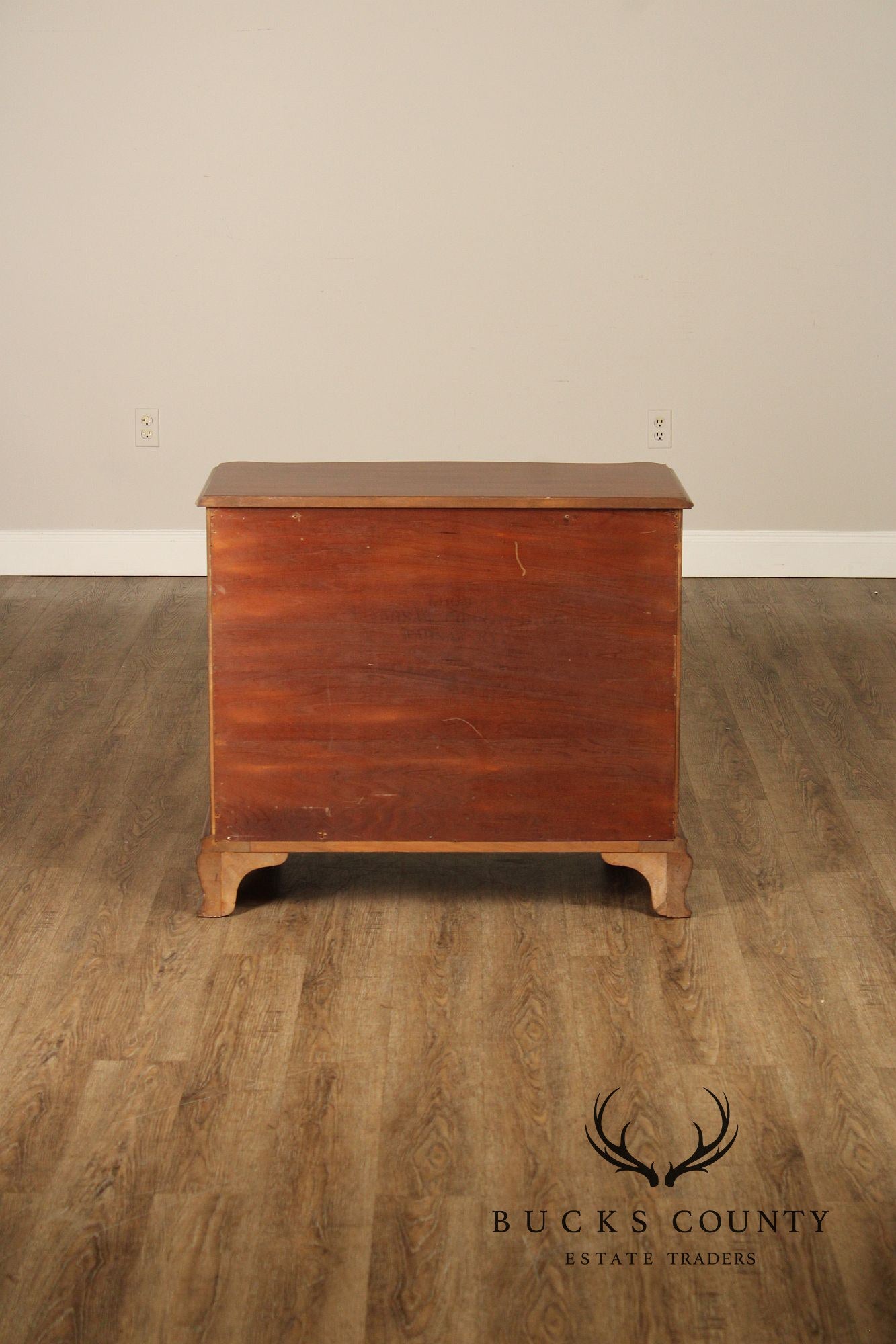 George III Style Mahogany Serpentine Front Chest Of Drawers