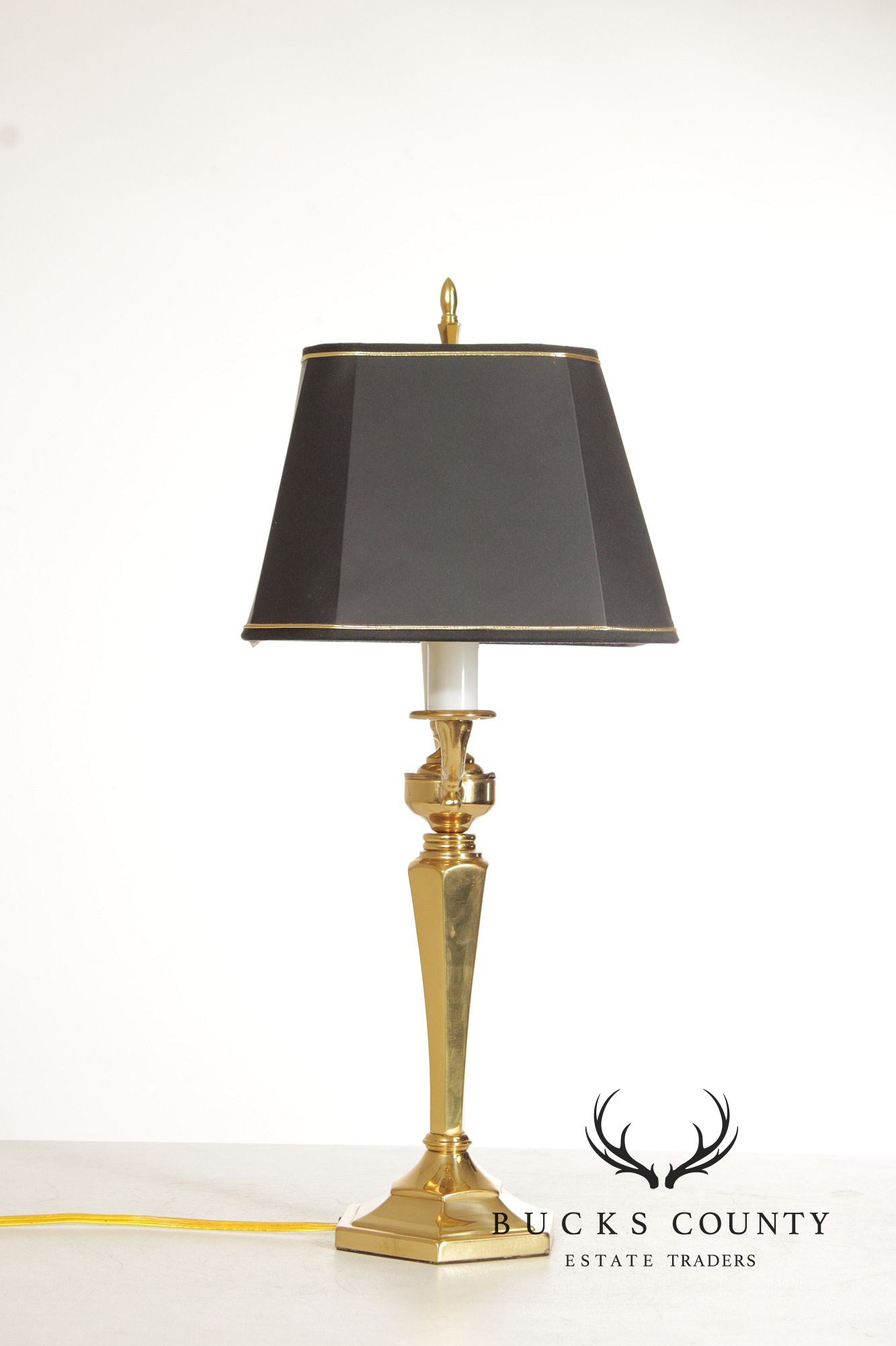 Traditional Brass Bouillotte Desk Lamp