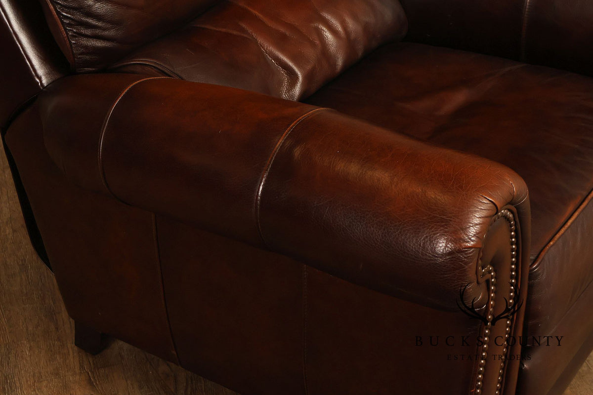 Traditional Brown Reclining Club Chair
