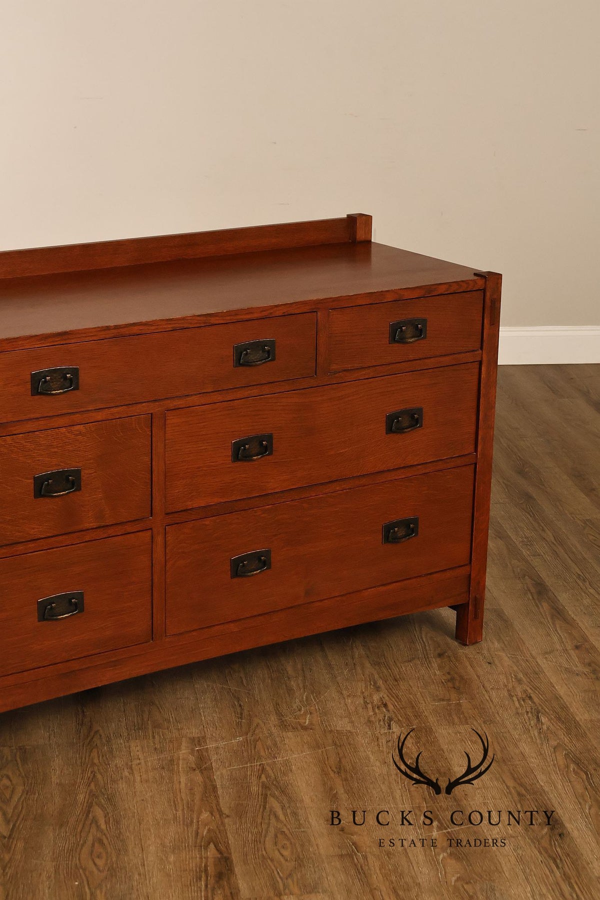 Stickley Mission Collection Oak Seven-Drawer Dresser