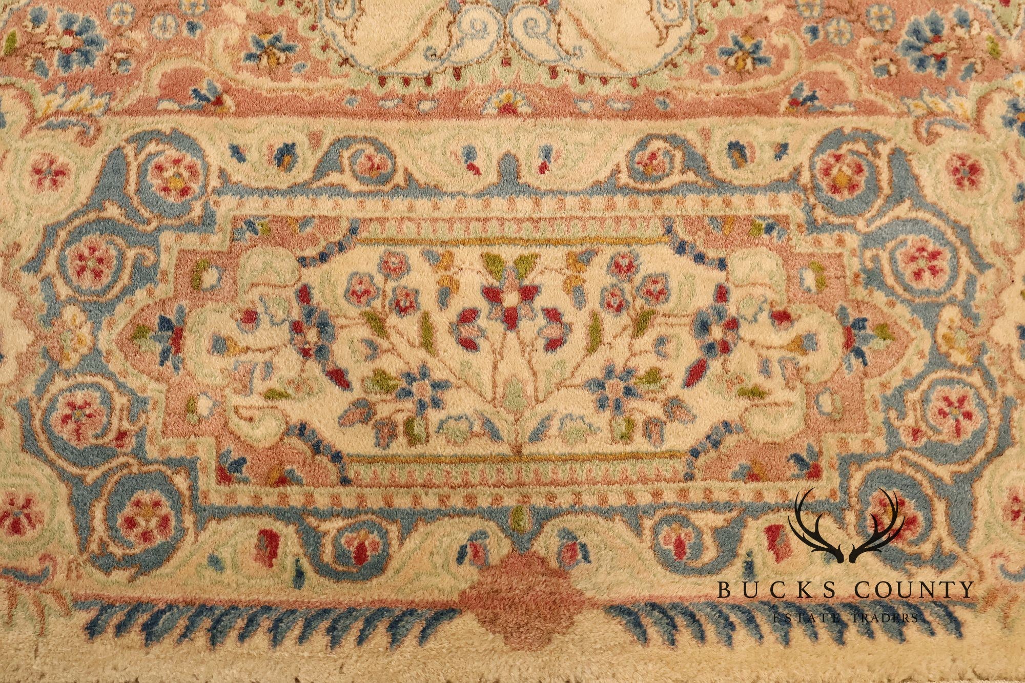 Kirmin Pattern Large Hand Tied 11' x 18' Fringed Area Rug