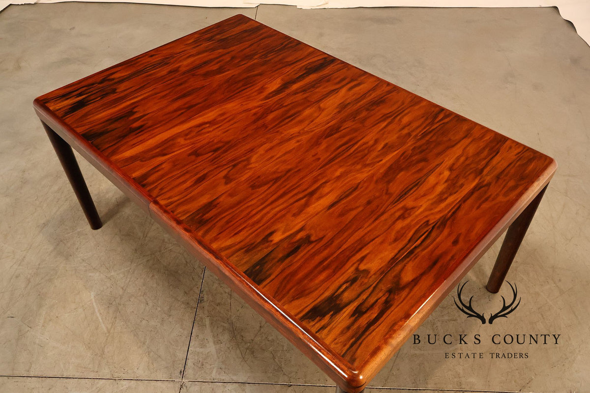 Dyrlund Danish Modern Rosewood Extension Dining Table