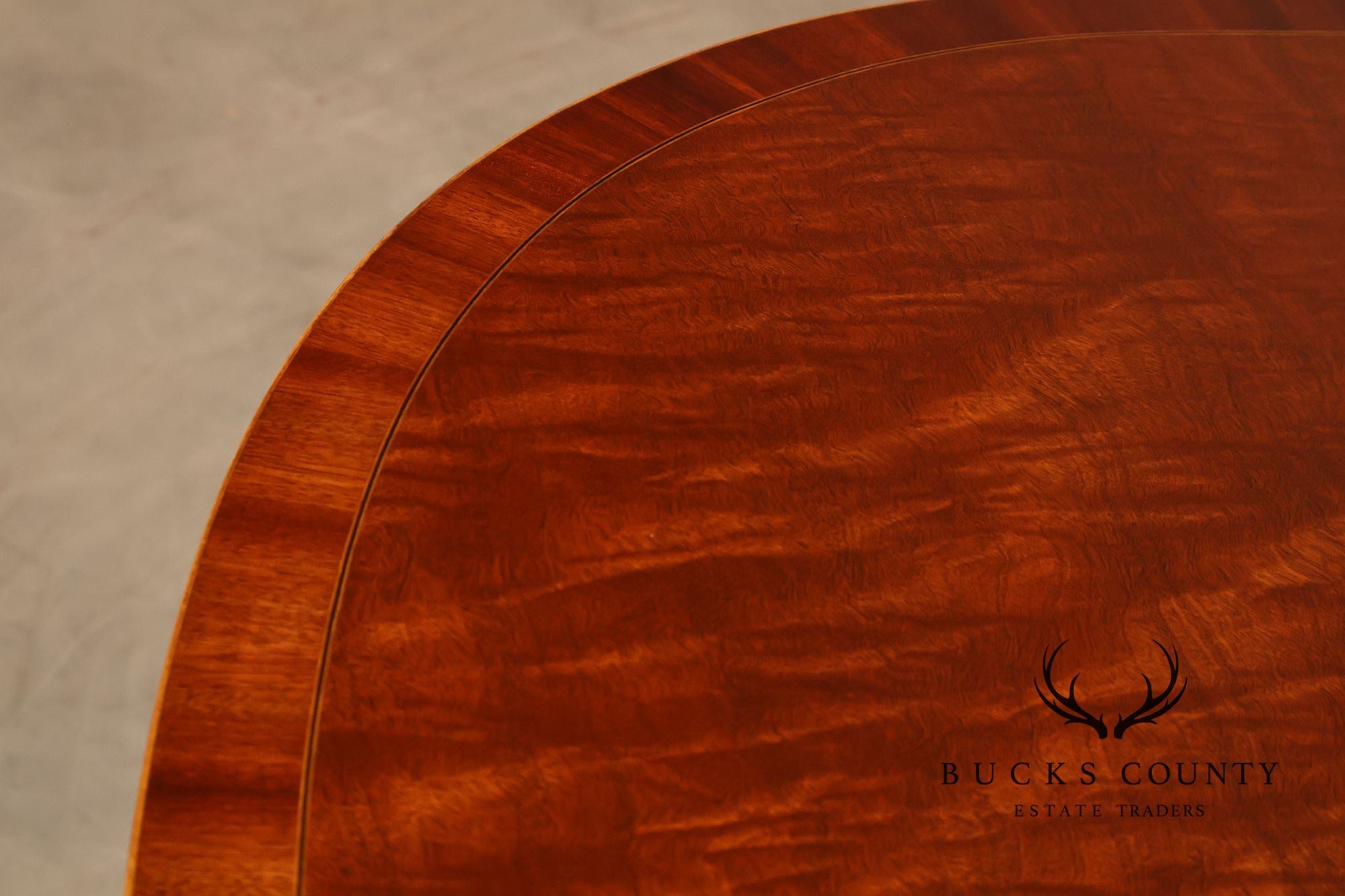 Schmieg & Kotzian Mahogany Double Pedestal Dining Table With 3 Leaves