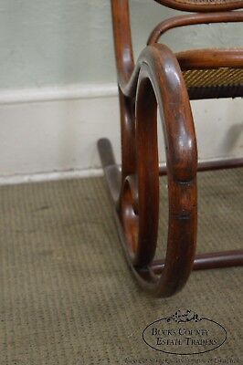 Thonet Vintage Antique Bentwood Rocker Rocking Chair