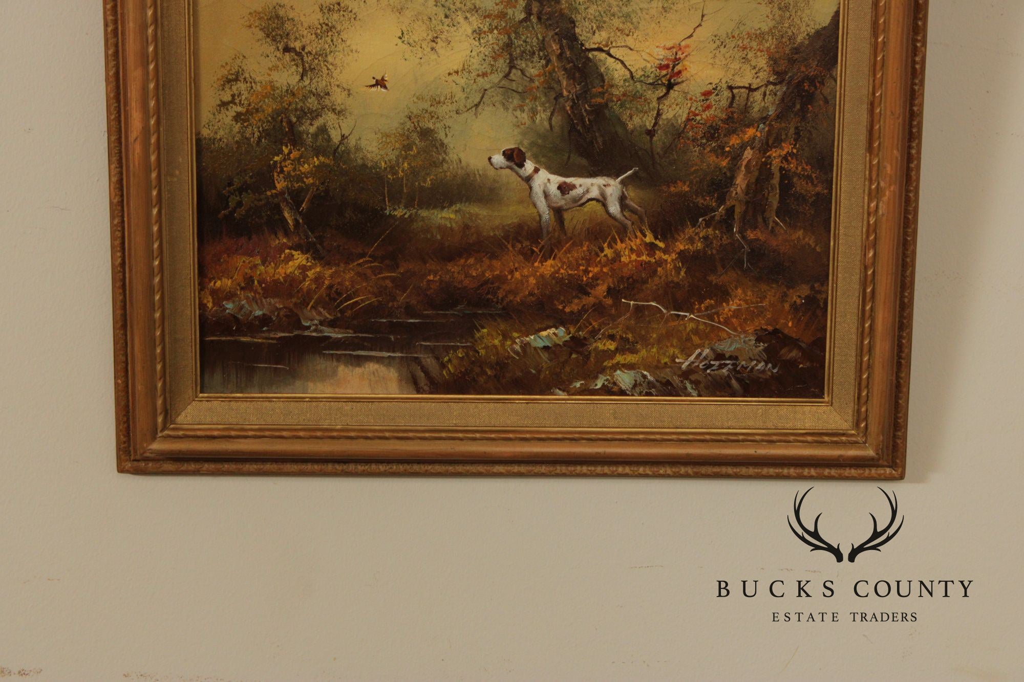 Hoffman English Traditional Oil Painting, Pheasant Hunt