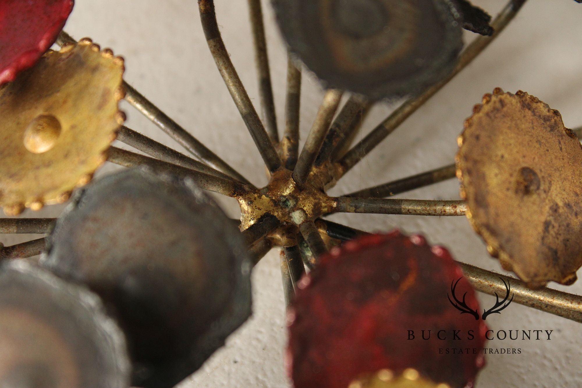 Mid Century Modern Brutalist Metal Wall Sculpture