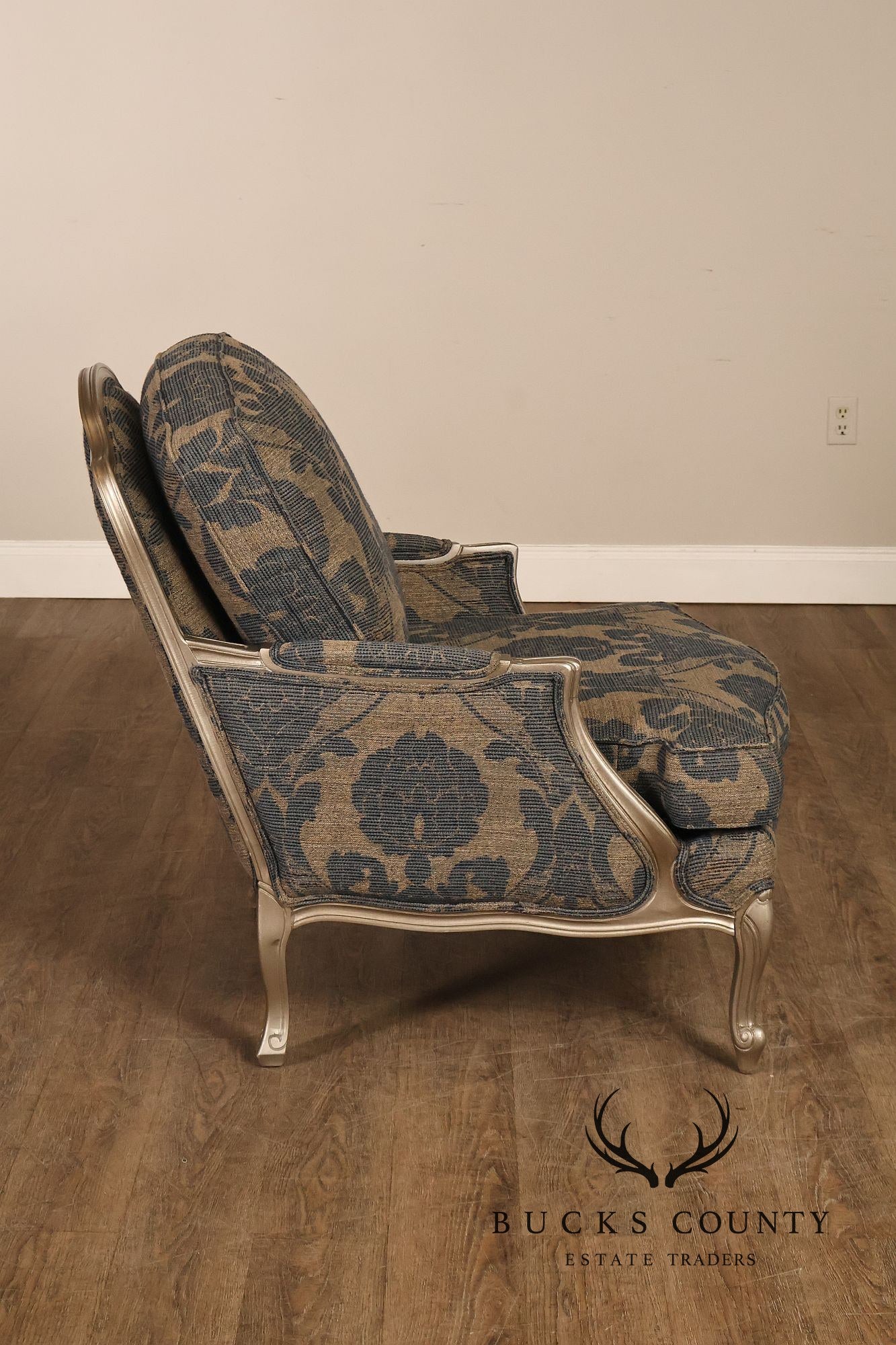 Ethan Allen French Louis XV Style Pair of 'Versailles' Armchairs