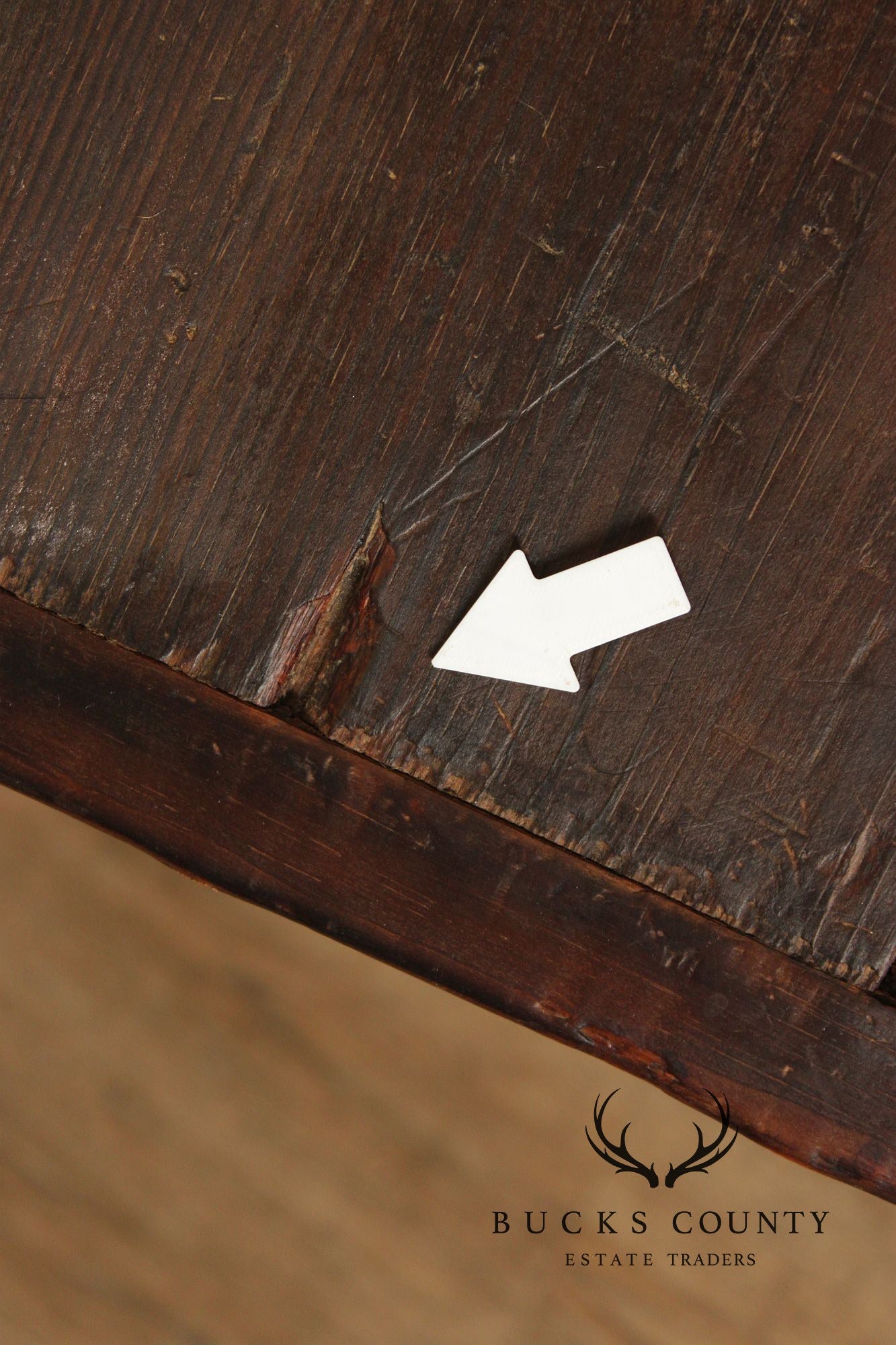Antique Country Pine Slant Front Schoolmaster’s Desk