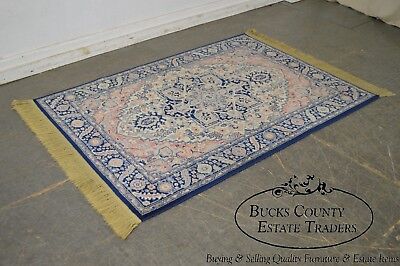 Karastan 4.3' x 6' Blue Heriz Area Rug #748