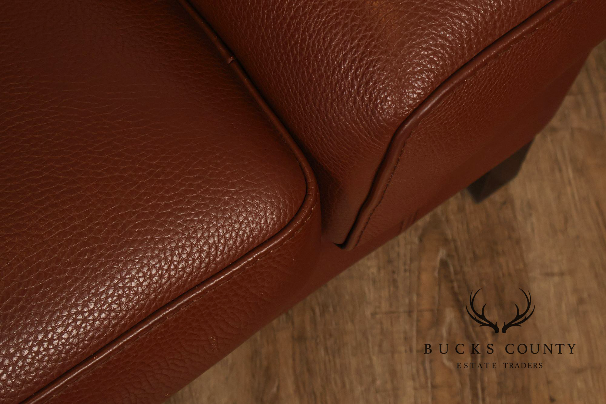 Formenti Pair of Italian Leather Lounge Chairs