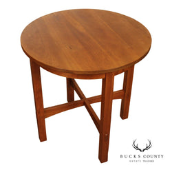 Stickley Mission Collection Cherry Round Lamp Table