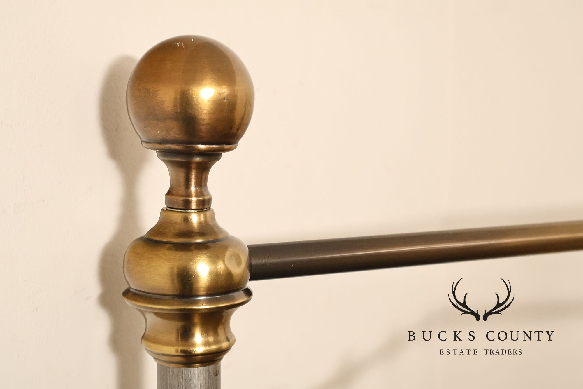 Contemporary Iron And Brass King Size Metal Bed Frame
