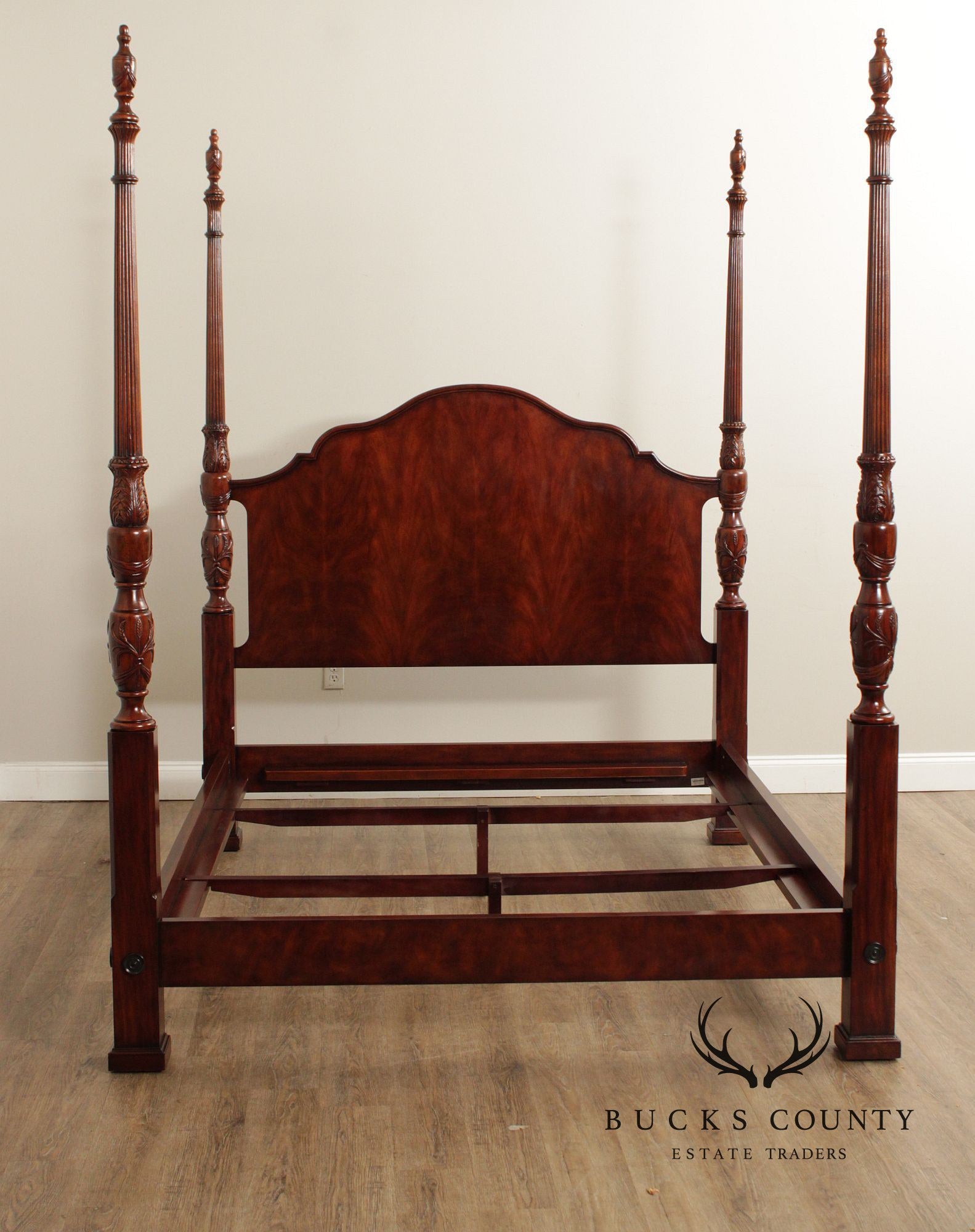 Theodore Alexander 'Essential' Mahogany Queen Poster Bed