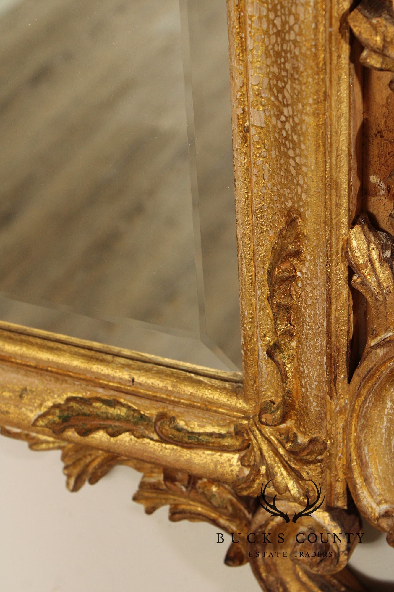 Louis J. Solomon French Louis XV Style Giltwood Mirror