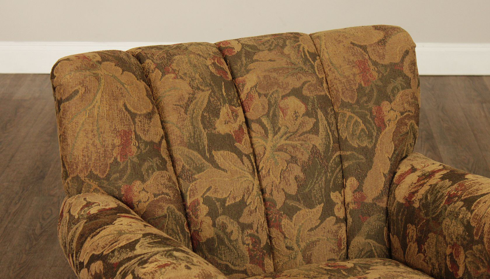 Thomasville Channel-Back Upholstered  Lounge Chair