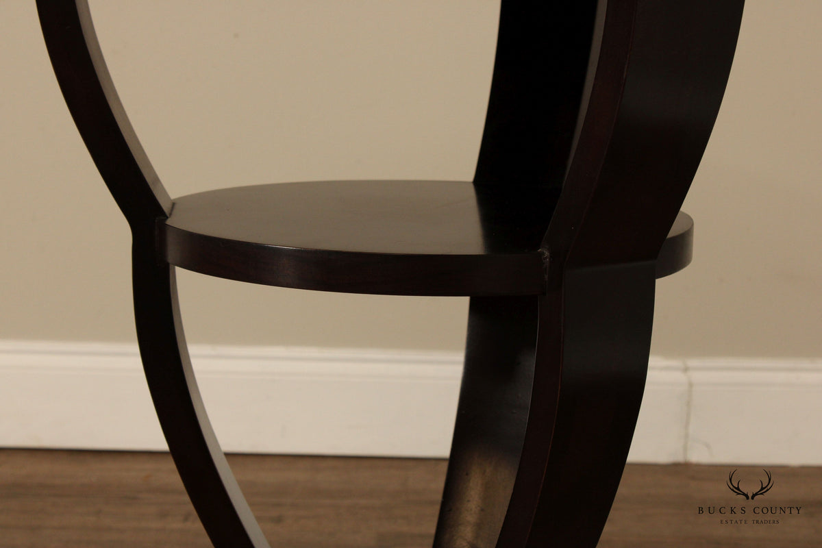 Century Furniture Empire Style Two-Tier Pedestal Side Table