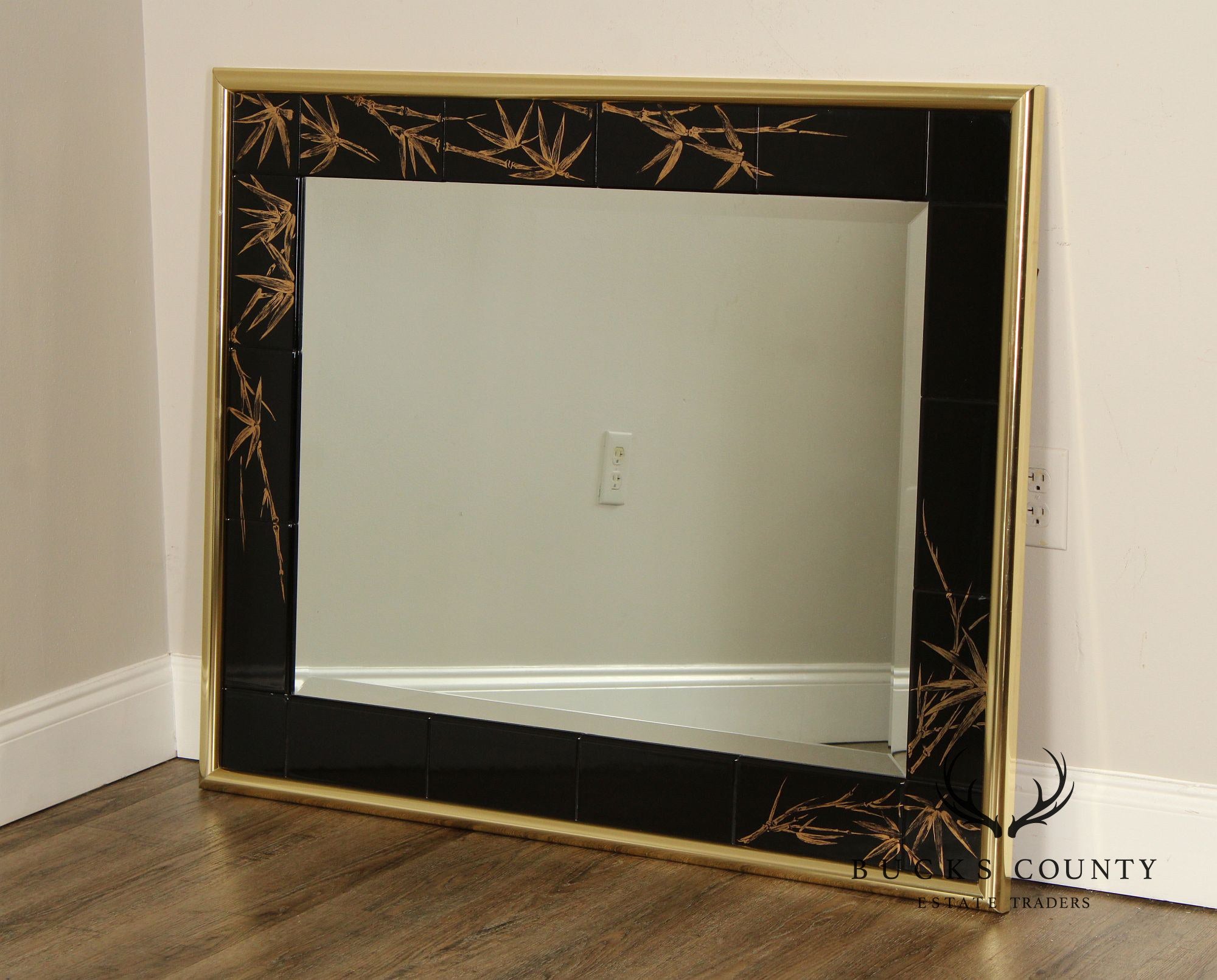 Autumn Guild Hollywood Regency Chinoiserie Wall Mirror