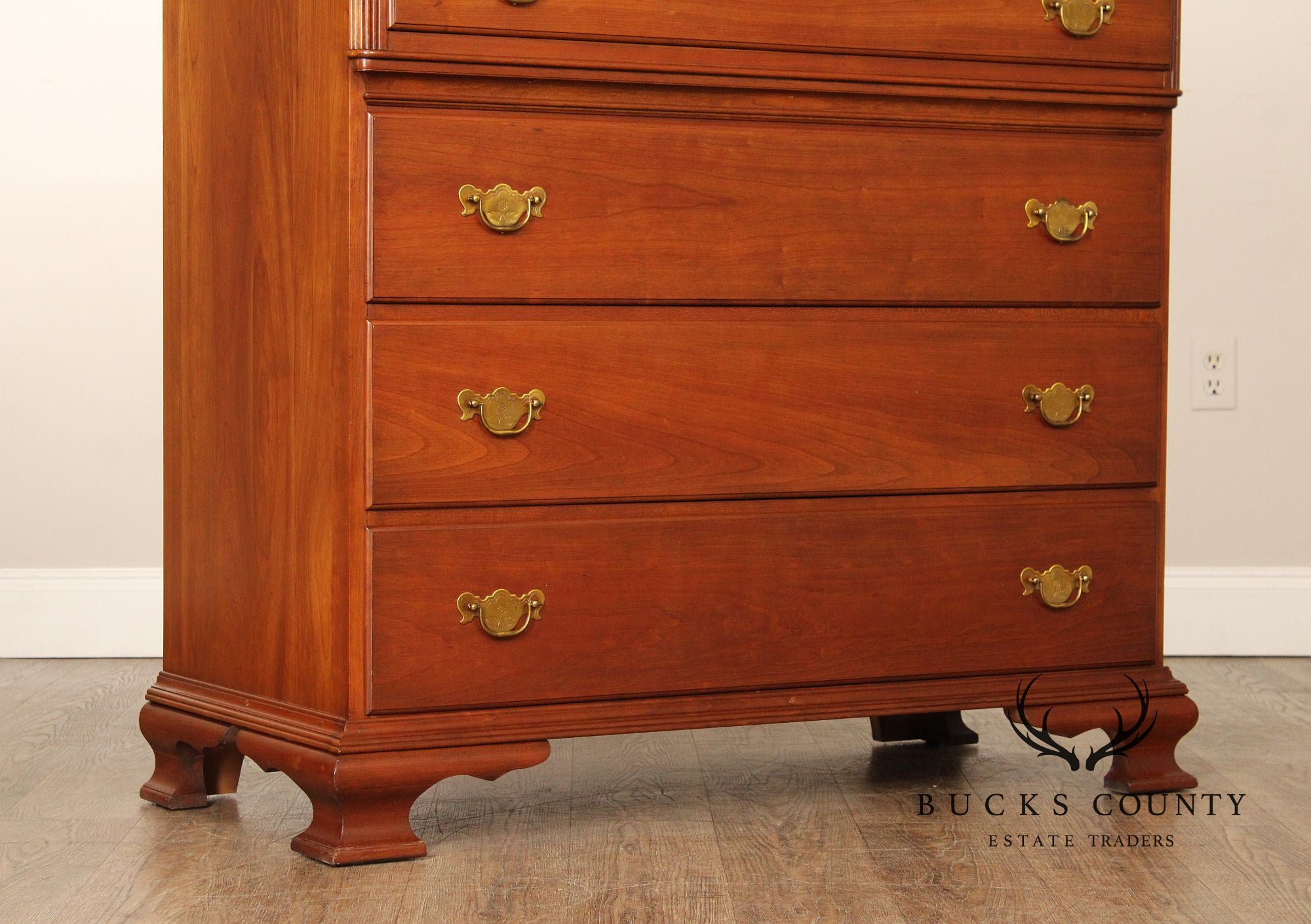 Pennsylvania House Chippendale Style Cherry Chest of Drawers