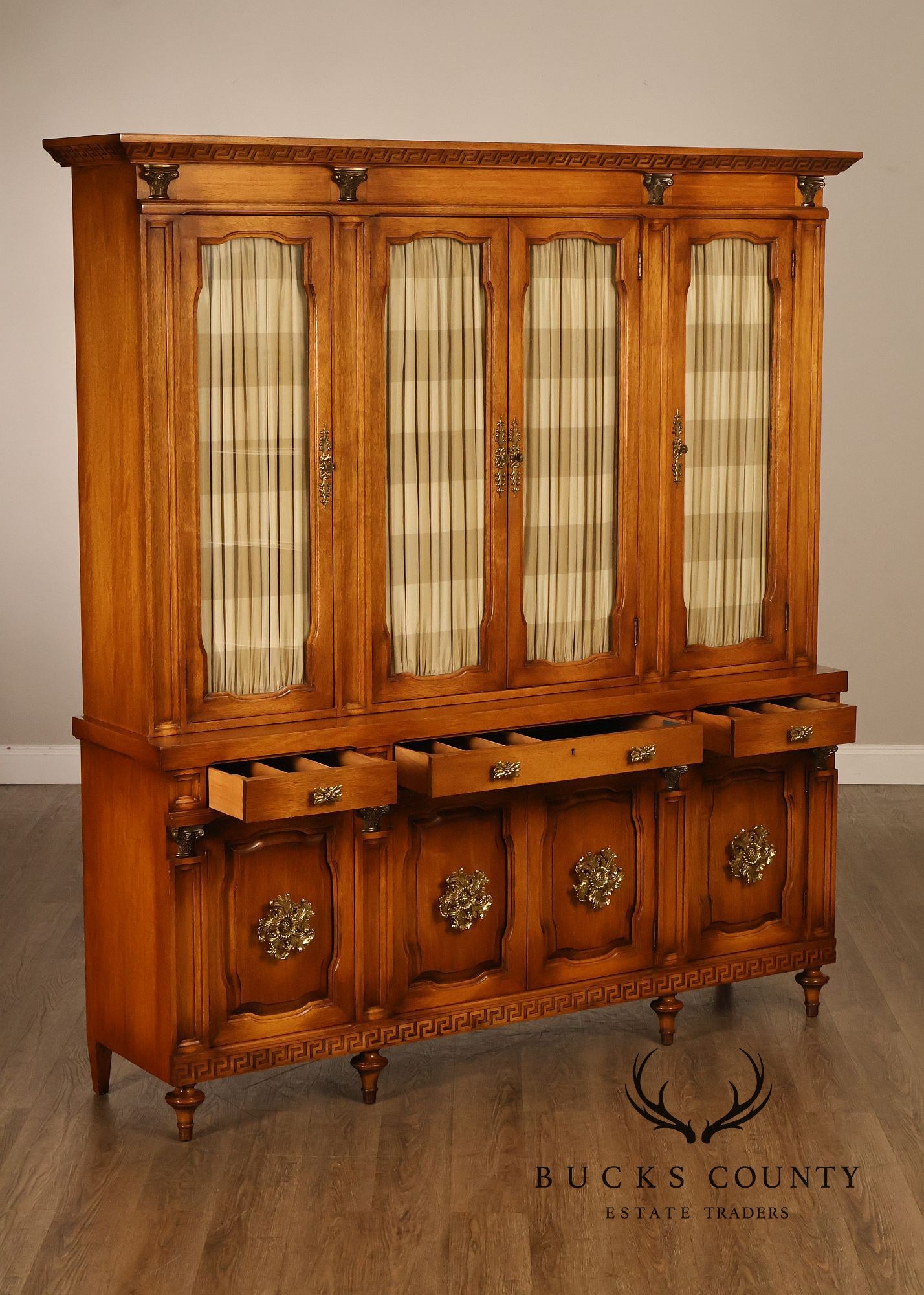 Daniel Jones Inc. Custom Regency Style Bookcase or China Cabinet