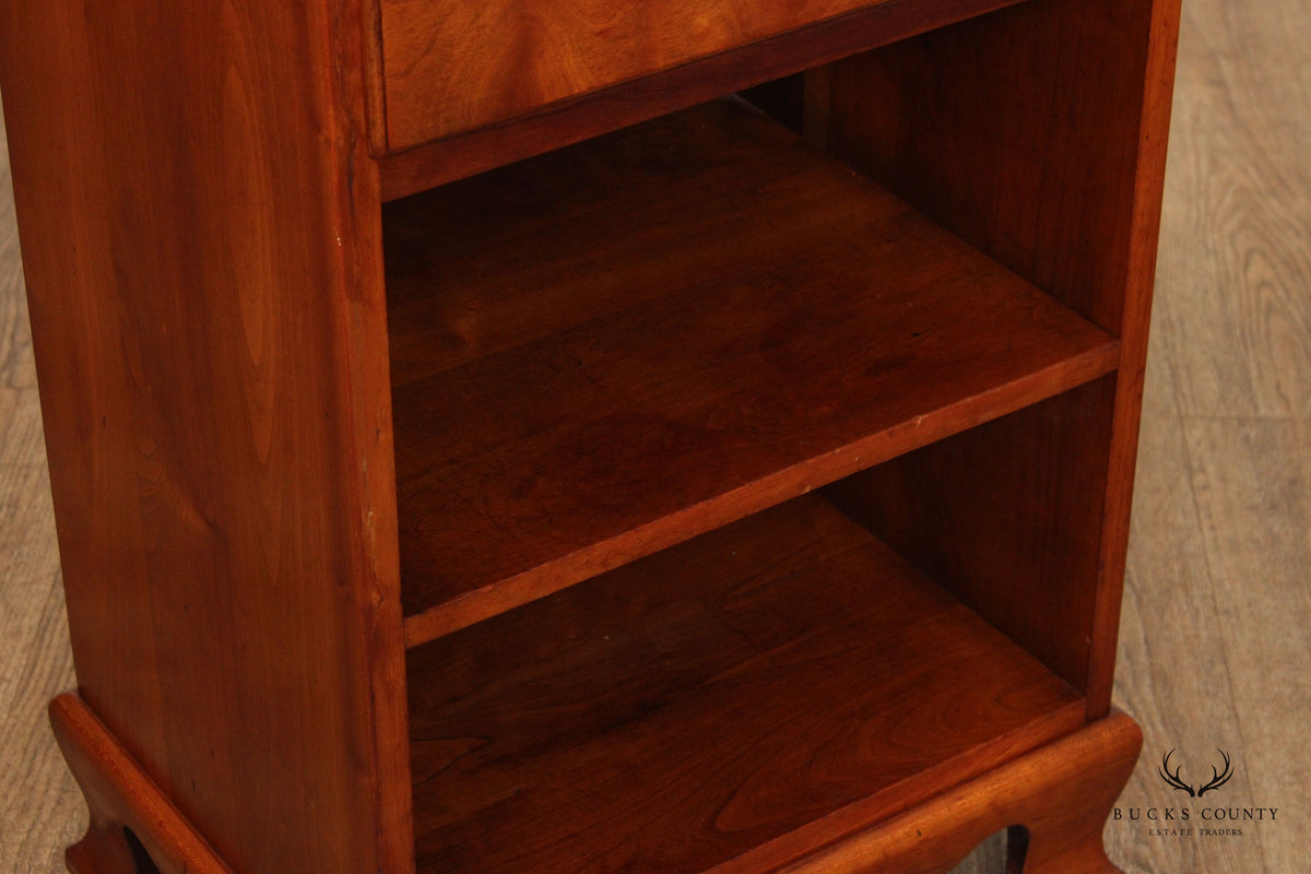 Stickley Chippendale Style Cherry Open Nightstand