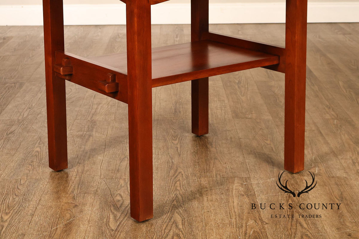 Stickley Mission Collection Tile Top Cherry End Table