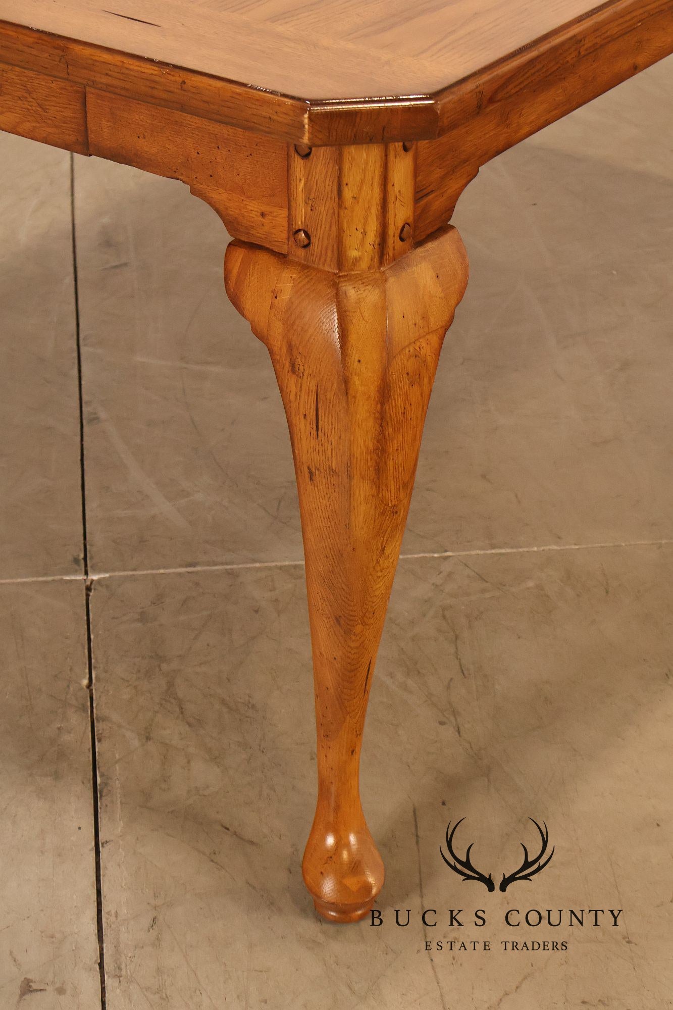 Thomasville Oak Expandable Dining Table