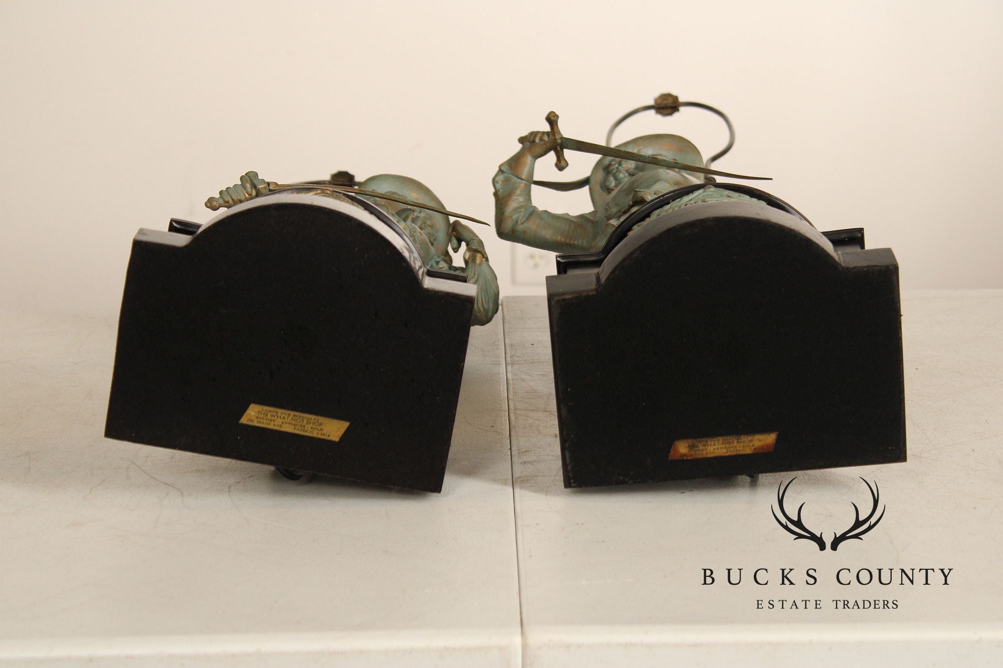 Vintage Pair of Figural Table Lamps