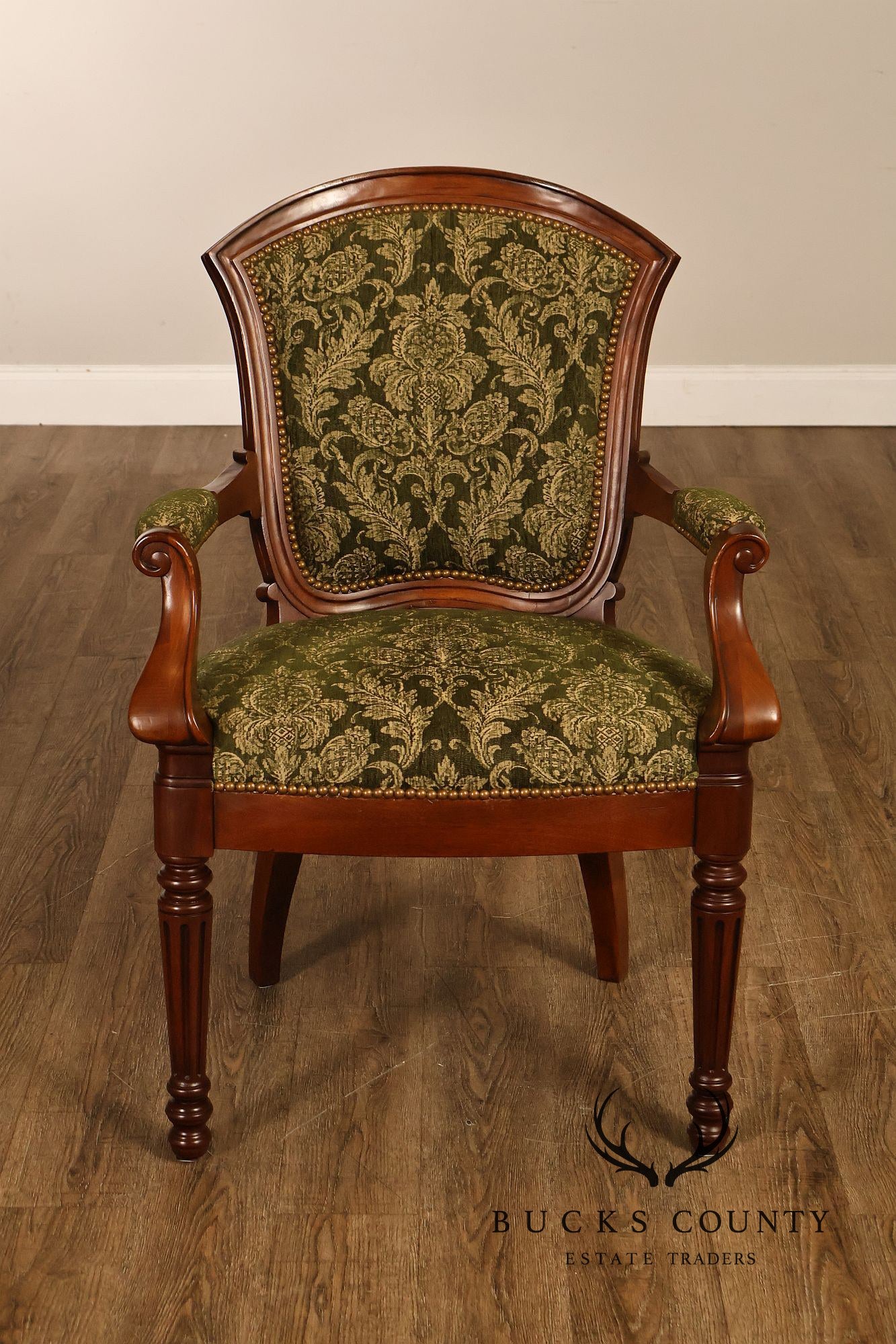 Henredon English Regency Style Set of Eight Mahogany Dining Chairs