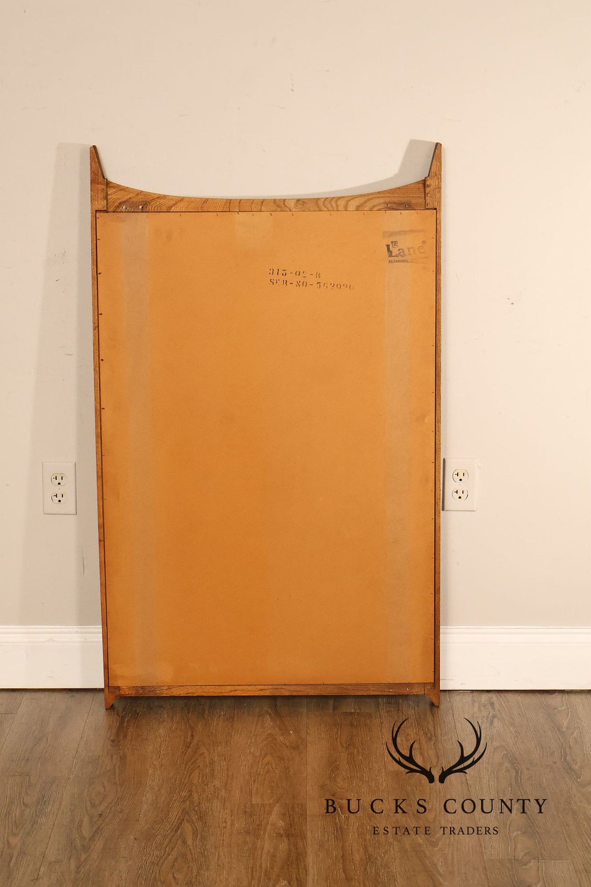 Lane Mid Century Modern Walnut Wall Mirror