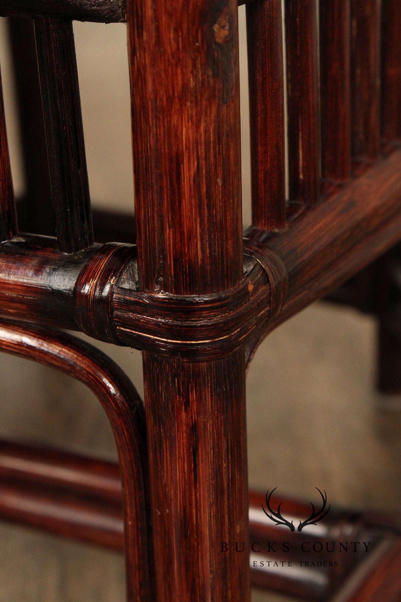 Brighton Pavilion Style Rattan , Bamboo and Cane Armchairs