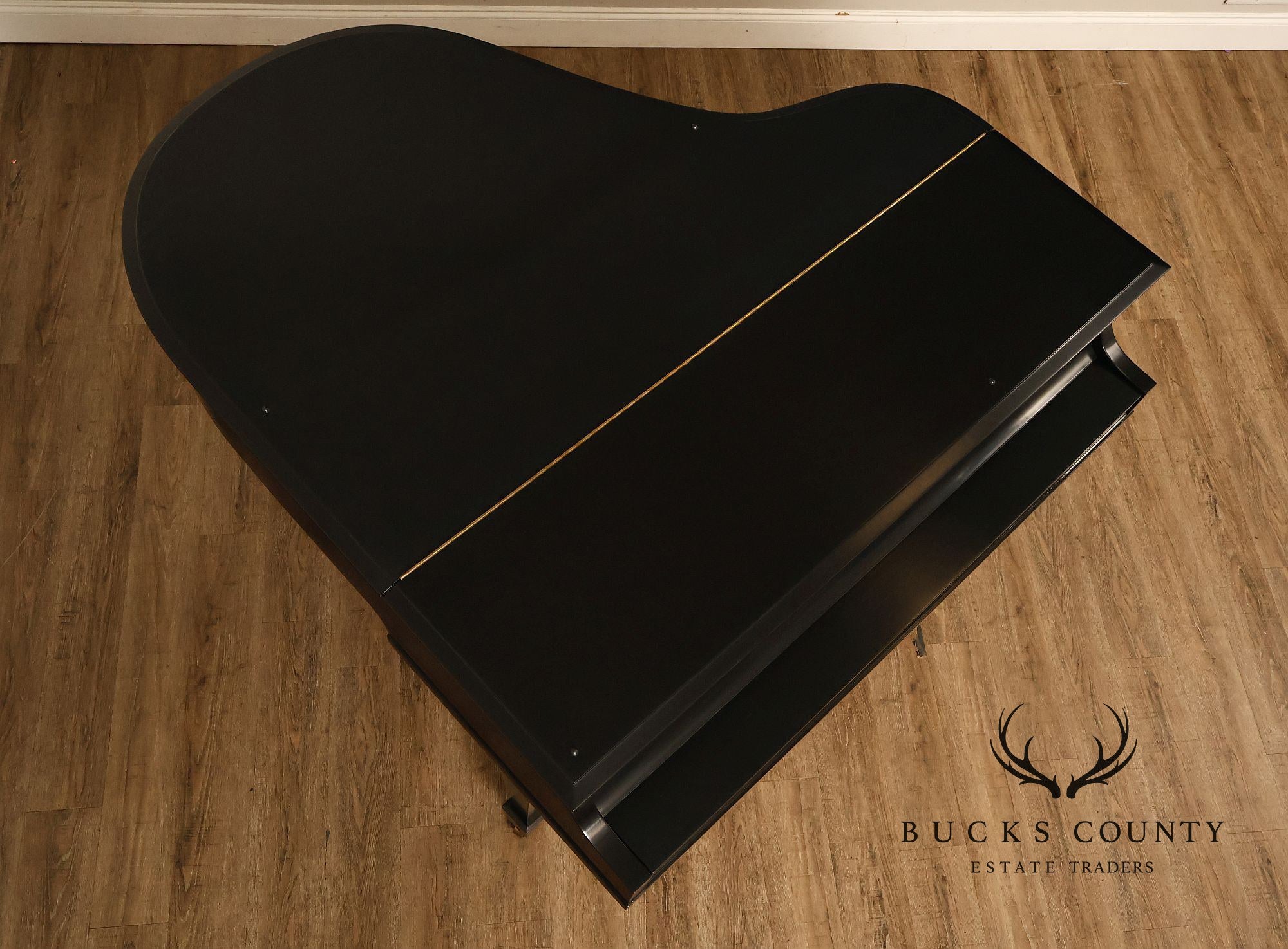 Kurtzman Ebonized Grand Piano And Duet Bench