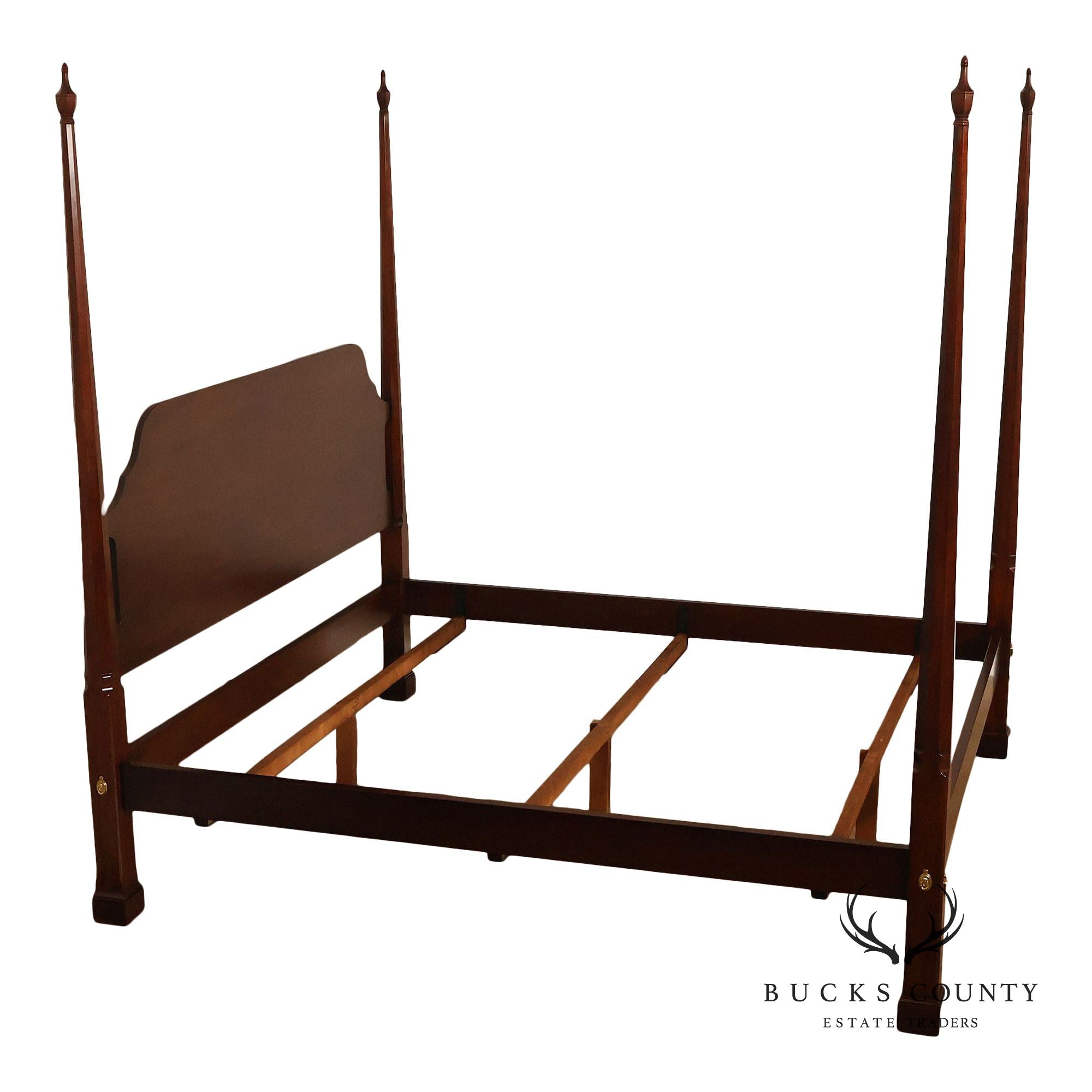 Henkel Harris Mahogany King Pencil Point Poster Bed