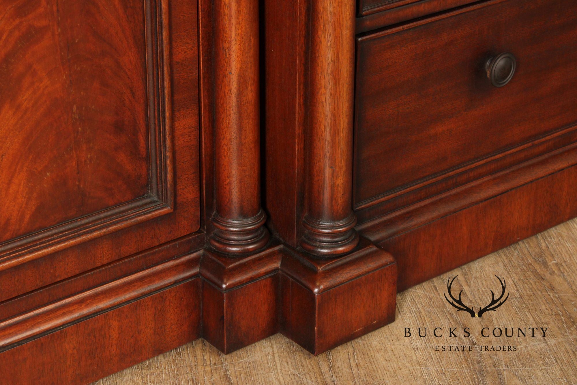 Ralph Lauren 'Weathersby' Monumental Carved Mahogany Bookcase