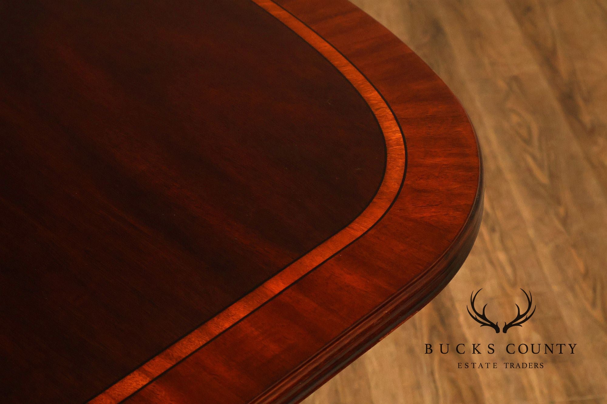 Henkel Harris Mahogany Double Pedestal Dining Table