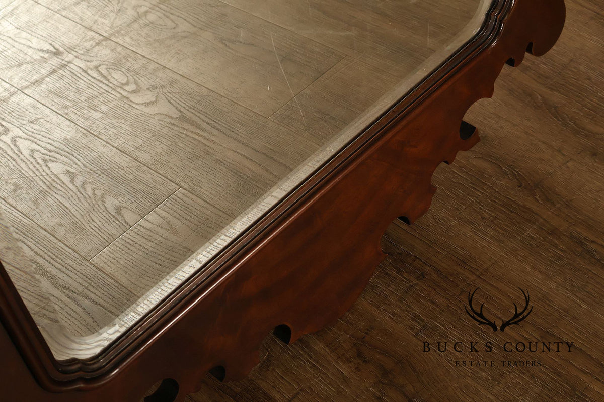 Drexel Heritage Chippendale Style Mahogany Wall Mirror