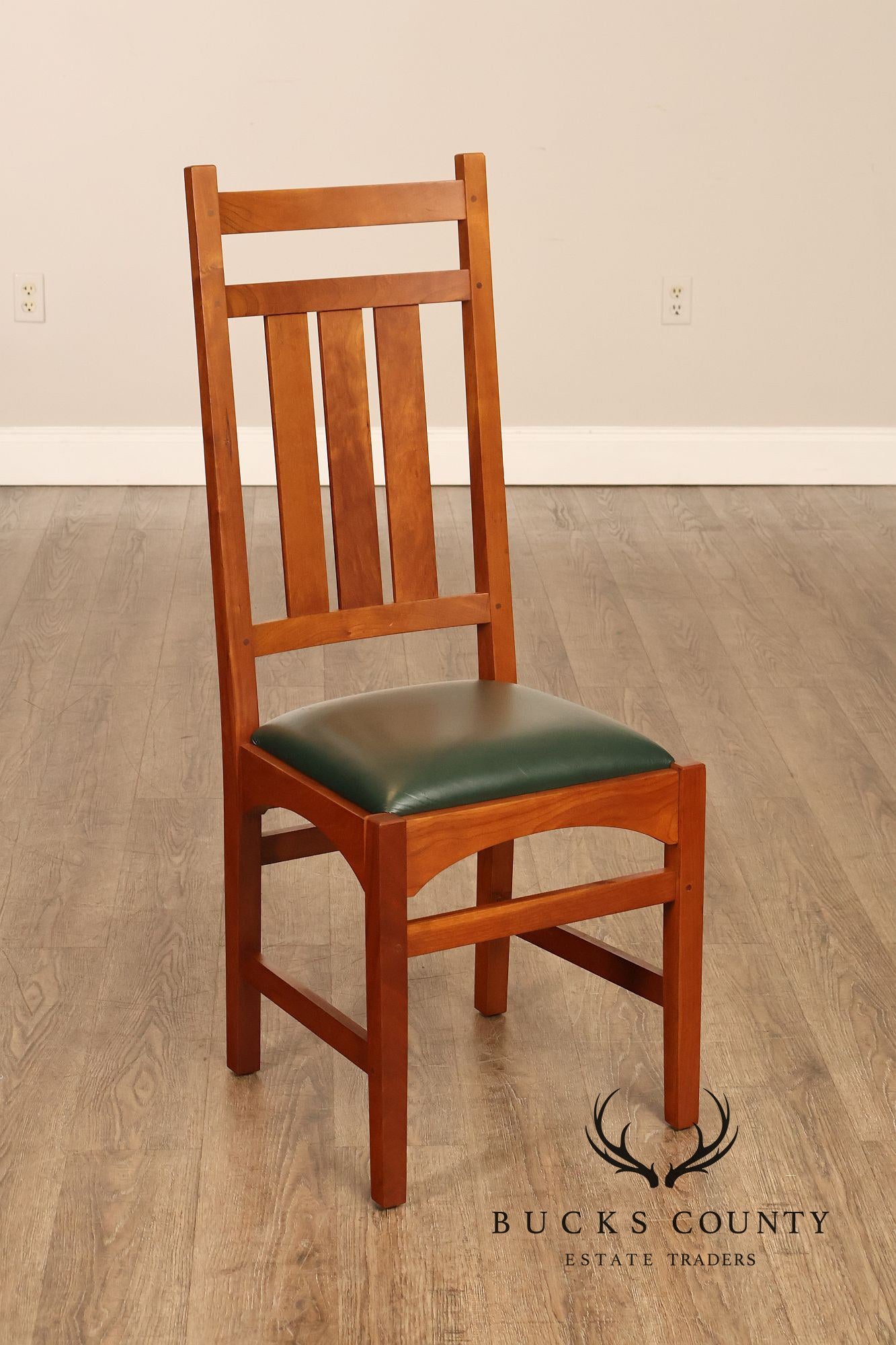 Stickley Cherry Harvey Ellis Mission Collection Pair Of Dining Chairs