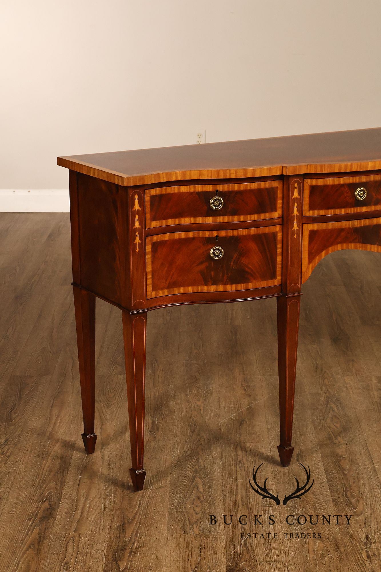 Karges Federal Style Inlaid Mahogany Sideboard