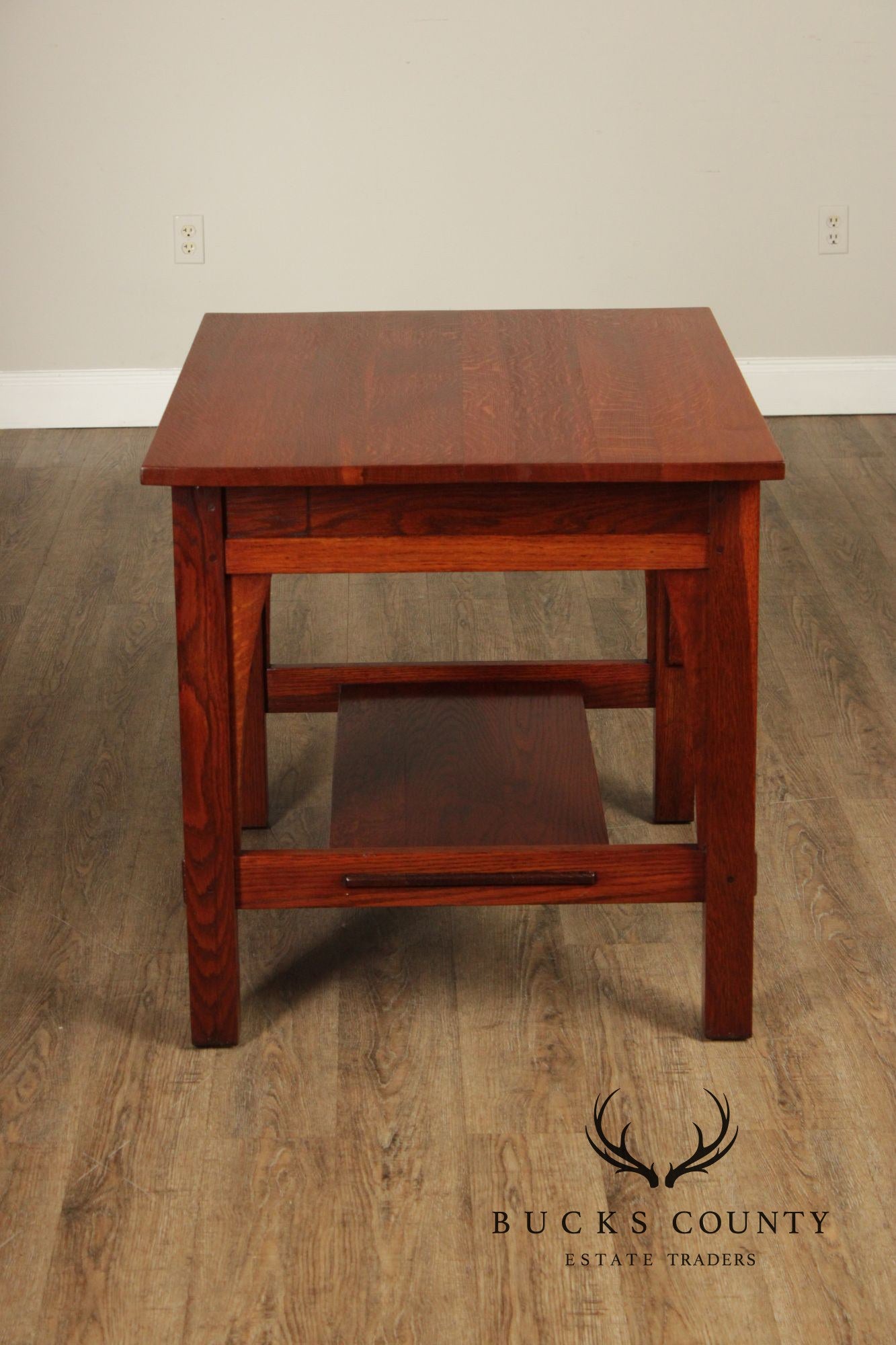 Gustav Stickley Antique Mission Oak Library Desk