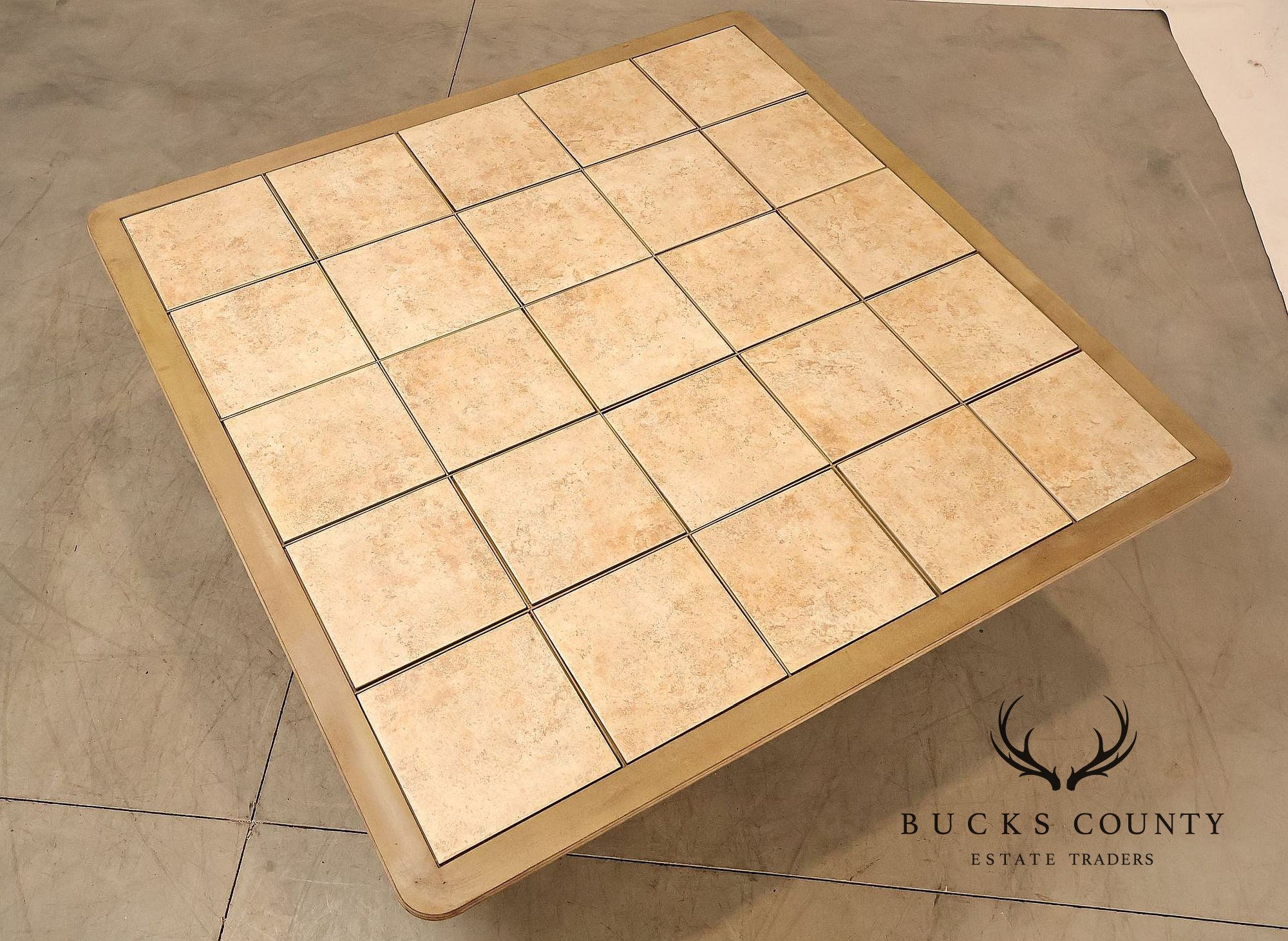 Woodard 'Landgrave' Outdoor Patio Tile-Top Dining Table
