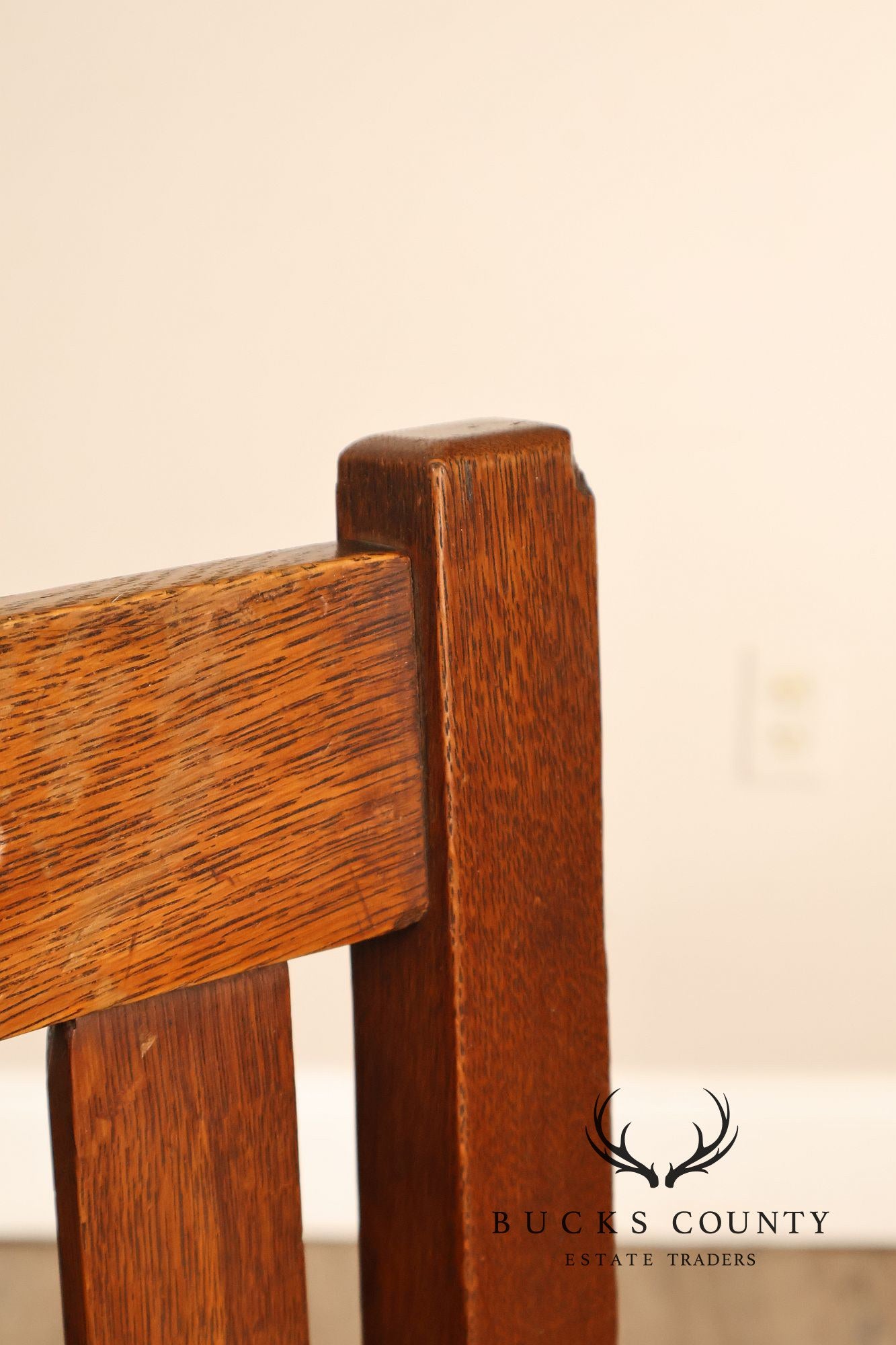 Antique Stickley Brothers Model 825 1/2 Oak Dining Chair