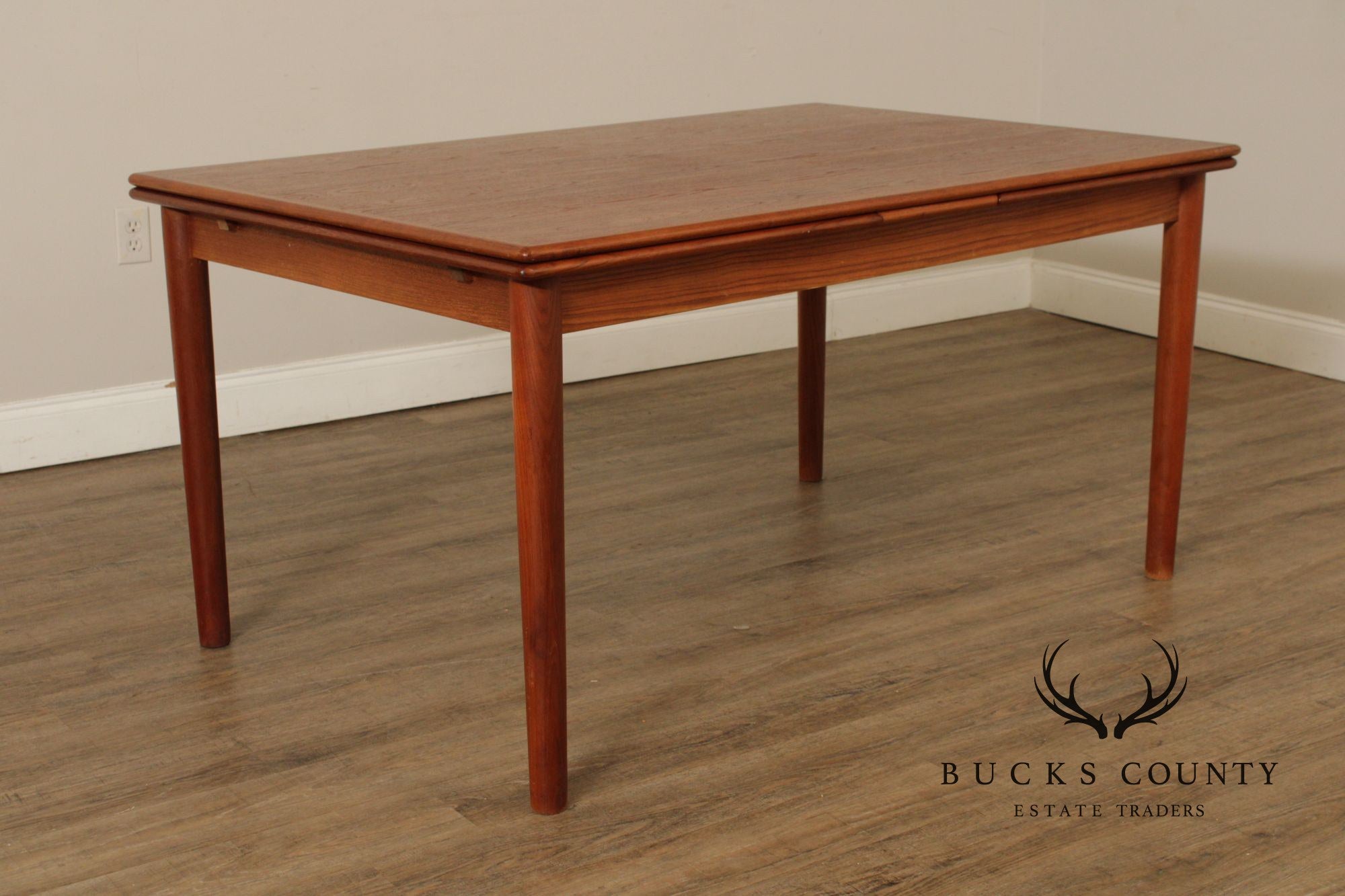 AM Mobler 1960s Danish Modern Teak Refectory Dining Table
