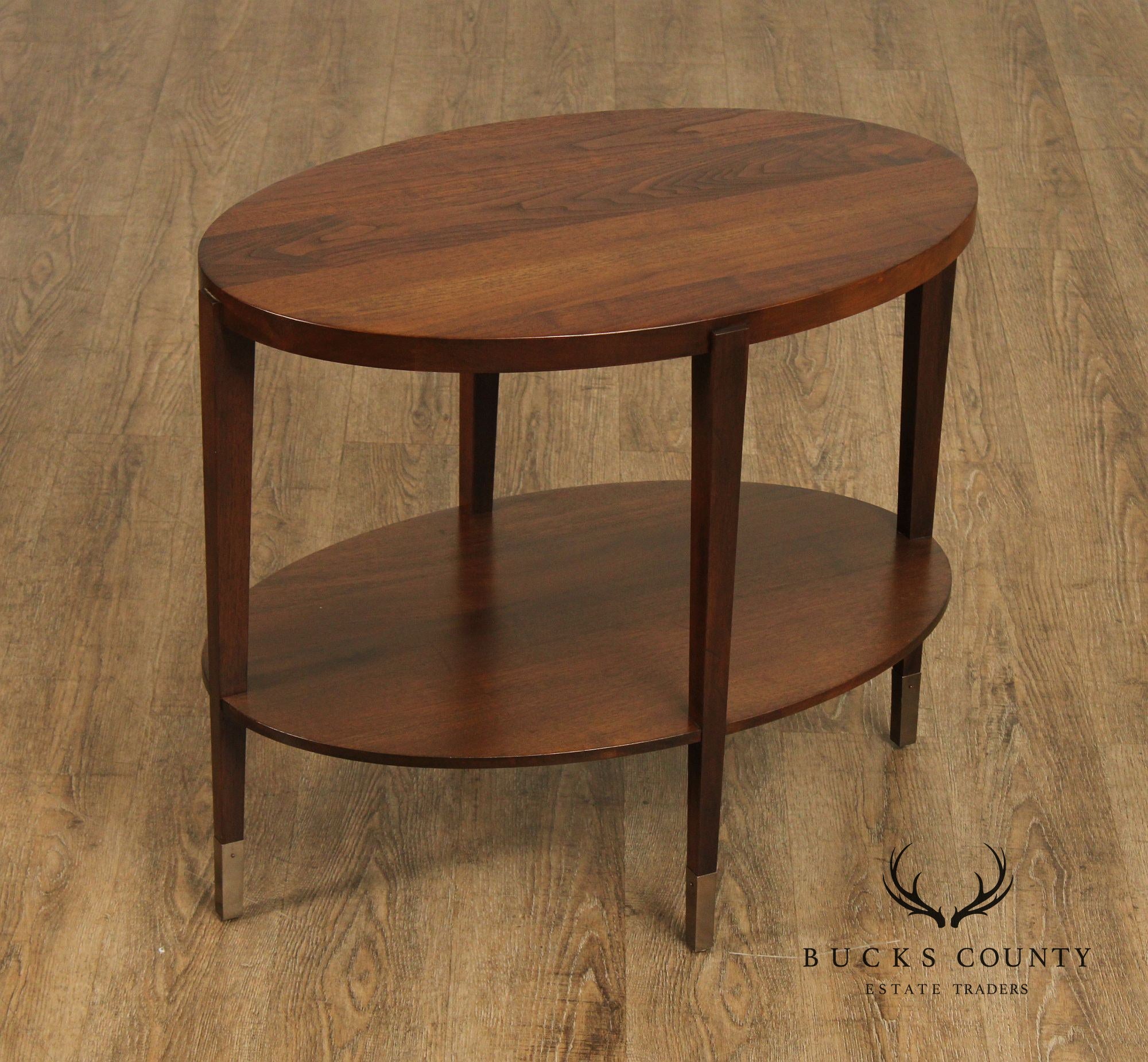 Studio by Stickley 'Brower' Oval Walnut End Table