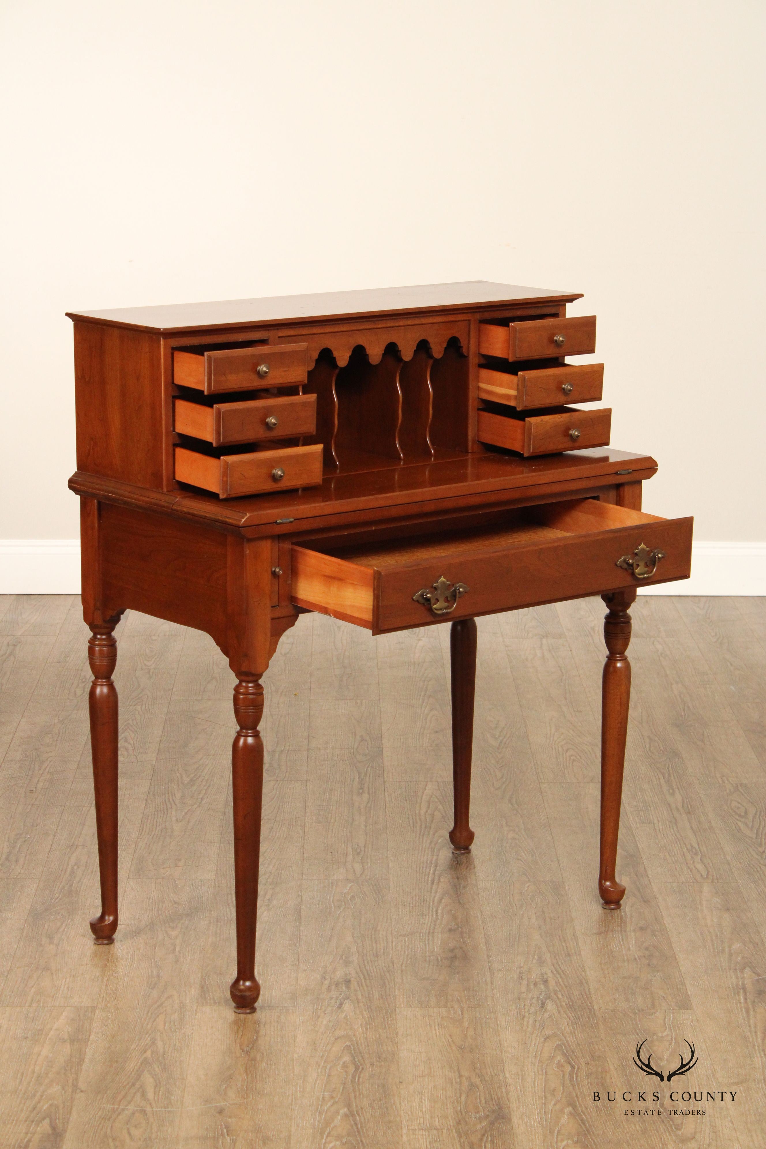 Ethan Allen Traditional Cherry Writing Desk