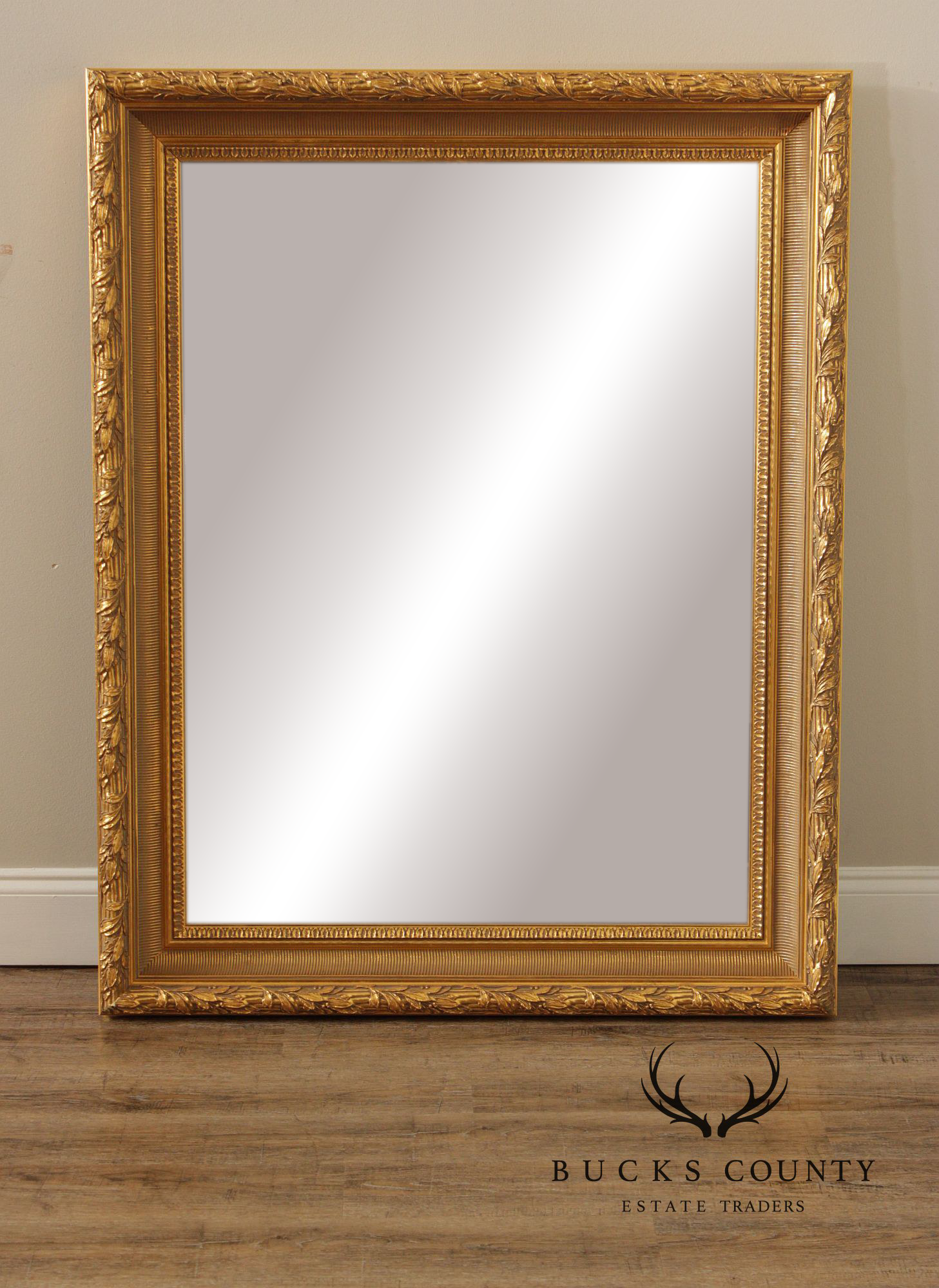 LaBarge Large Gold Frame Wall Mirror