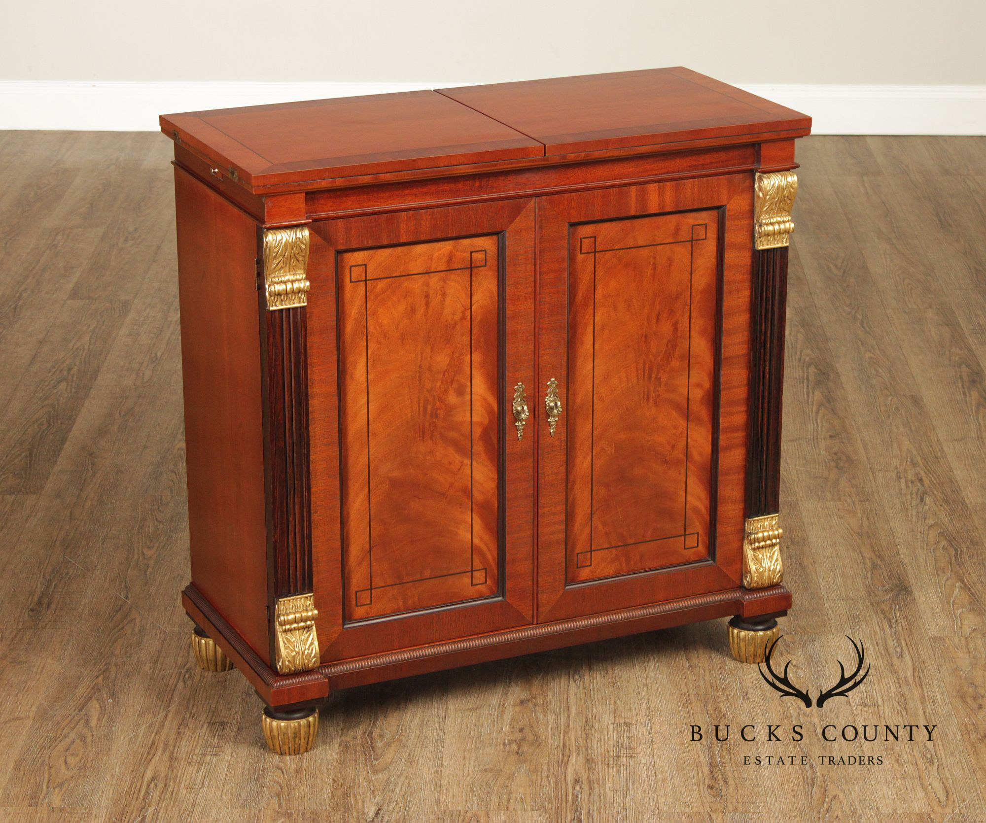Baker Empire Style Mahogany Server